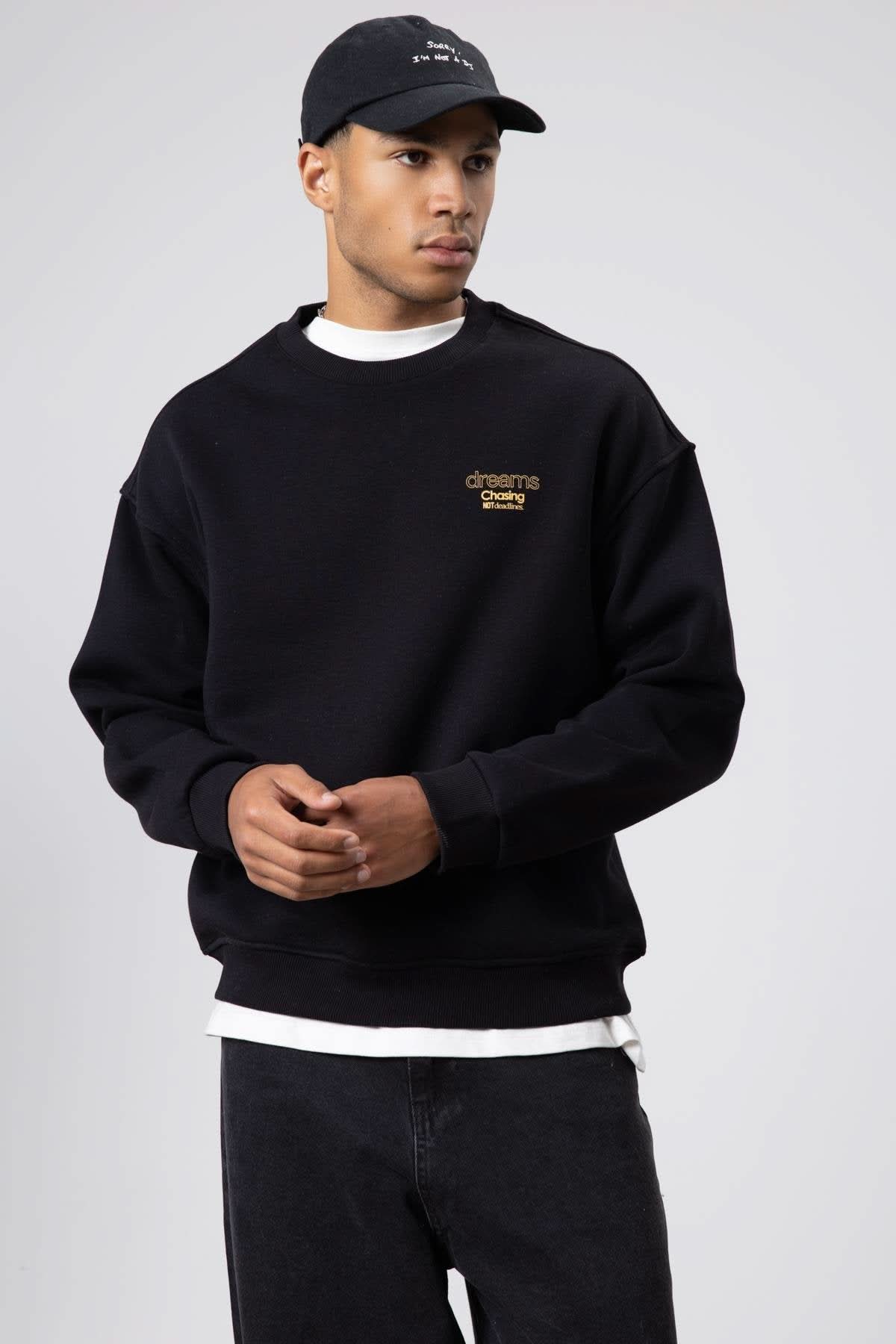 Crew Neck Printed Sweatshirt