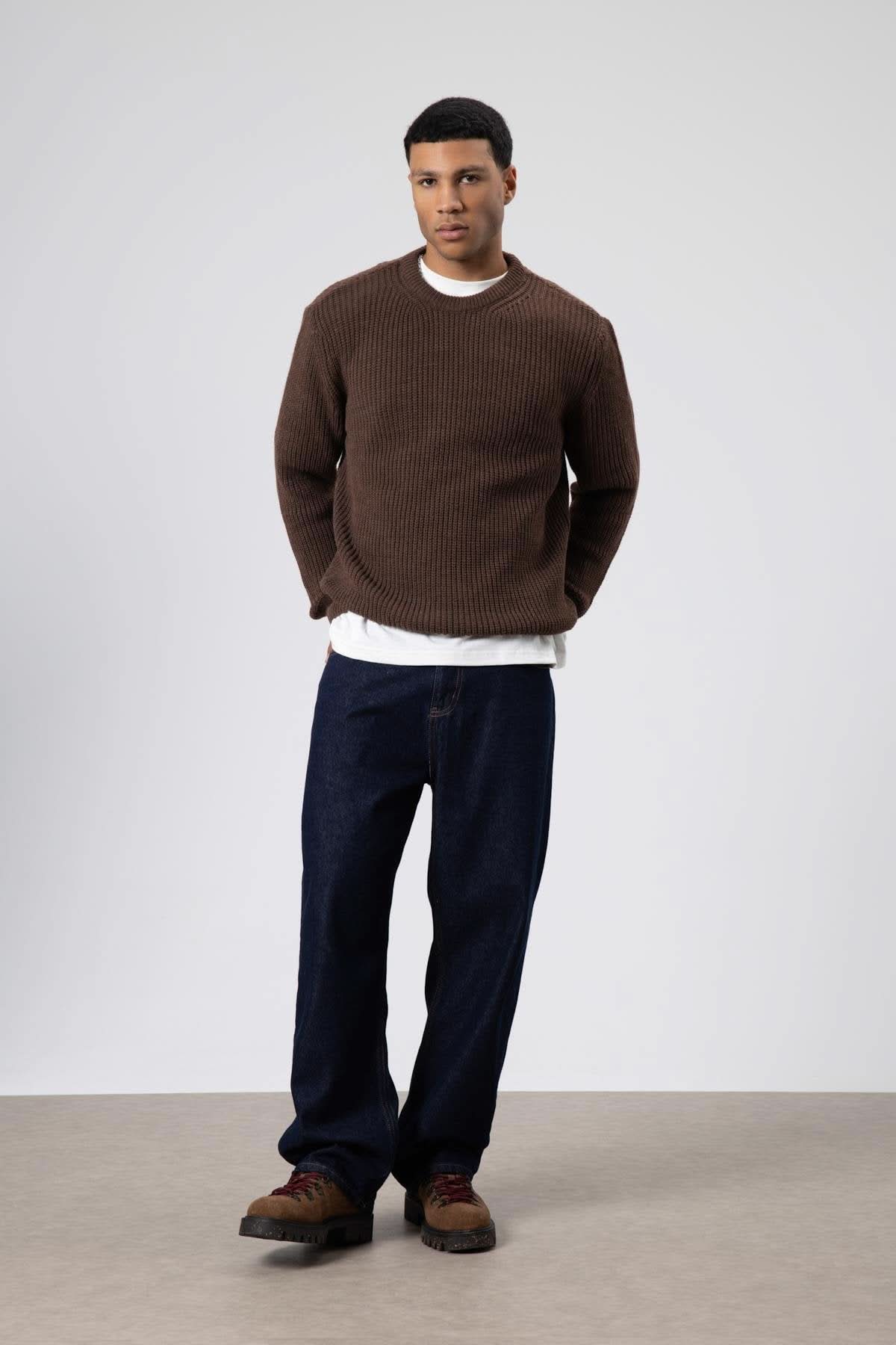Crew Neck Knitwear Sweater