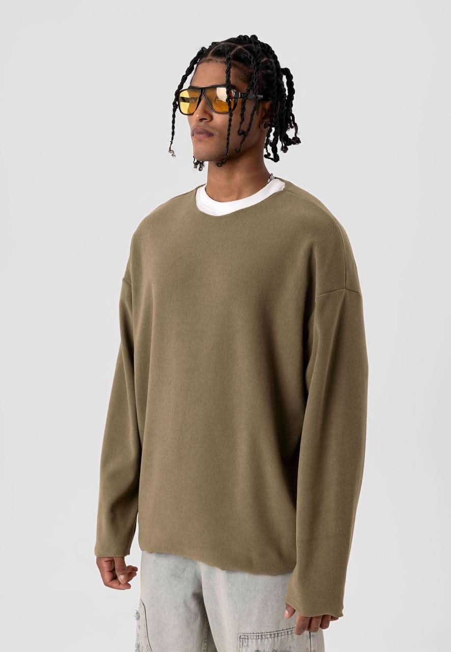 Olive Soft Ted Sweatshirt