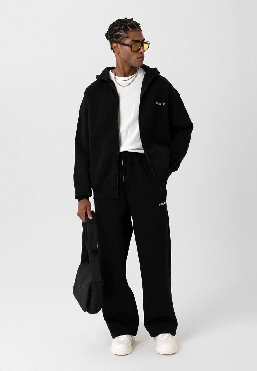 Essence Black Zipper Jacket