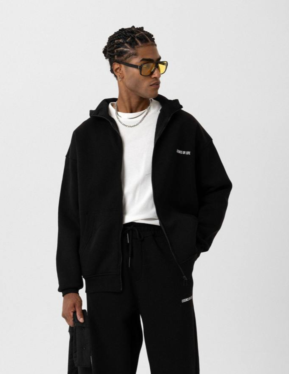 Essence Black Zipper Jacket