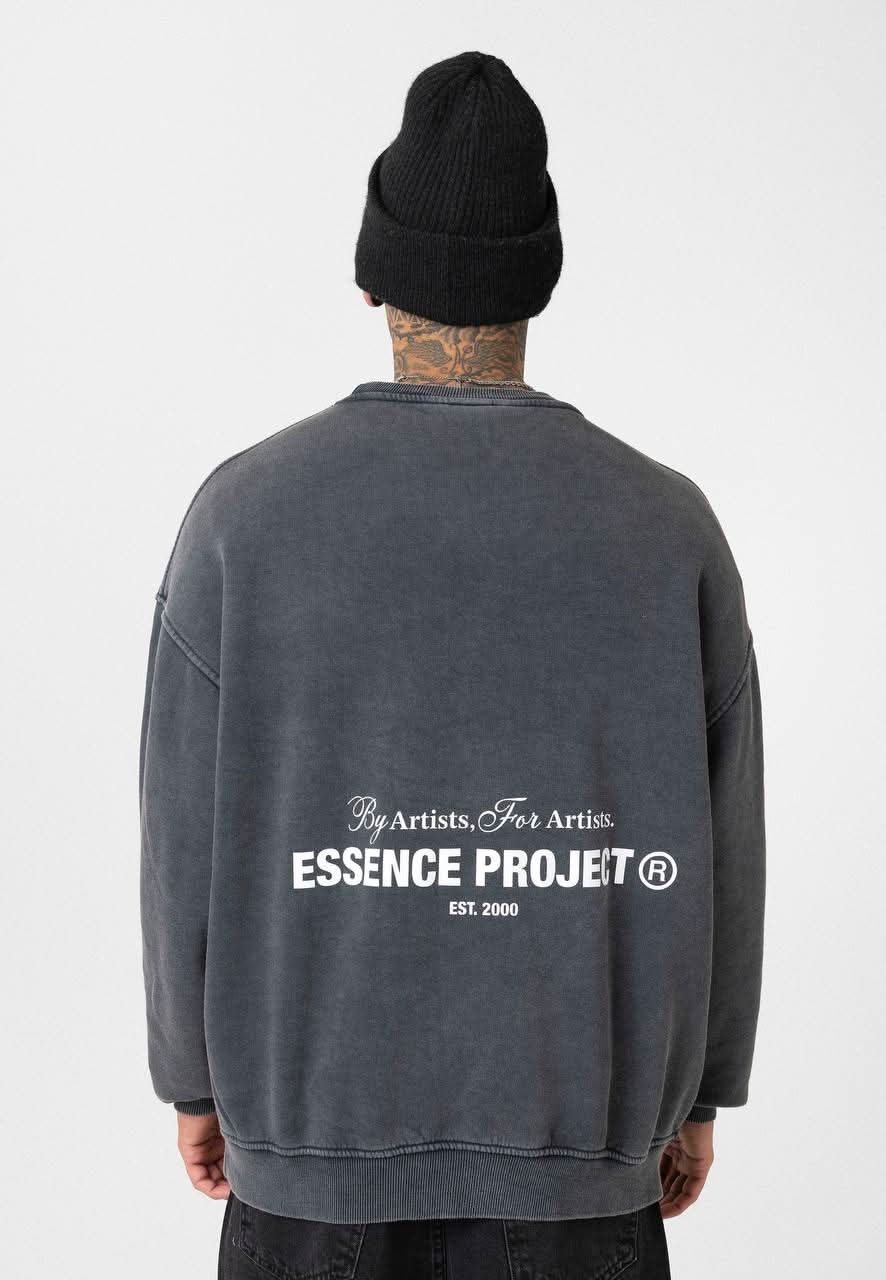 Washed Dark Grey Sweater