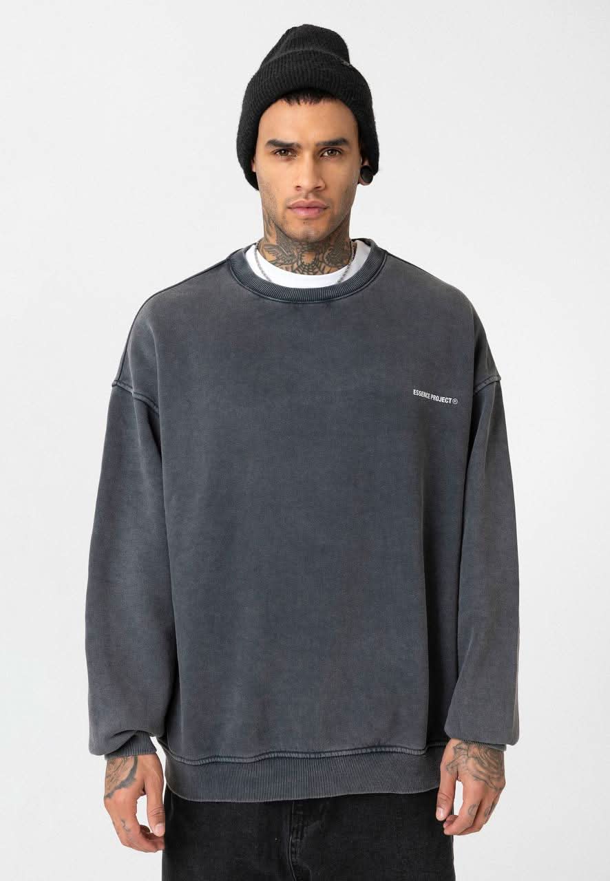 Washed Dark Grey Sweater
