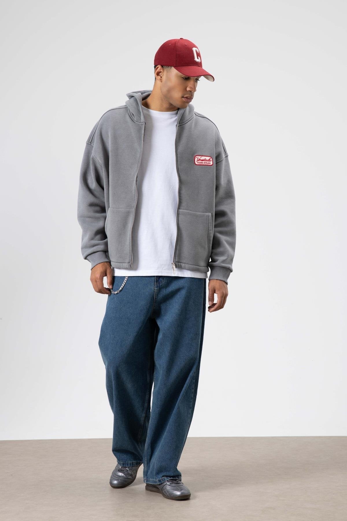 Oversize Zippered Jacket