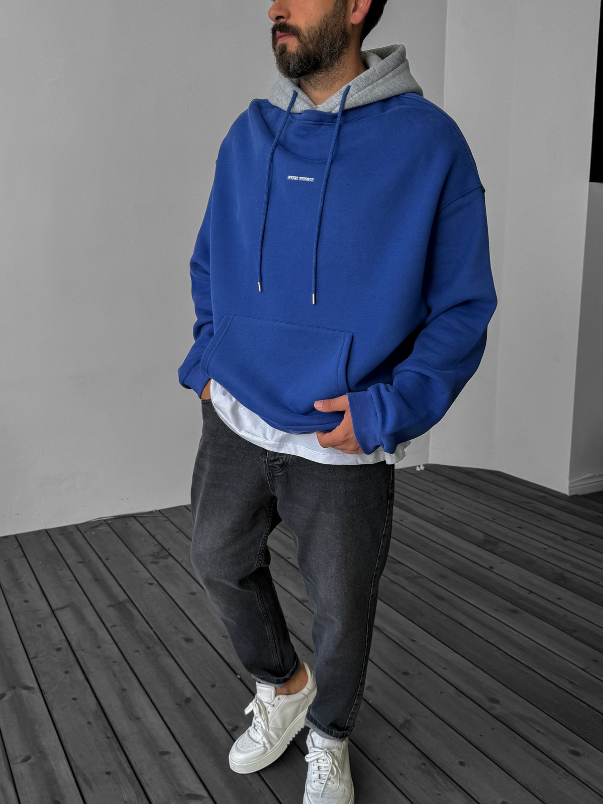 Blue Studios Printed Hoodie