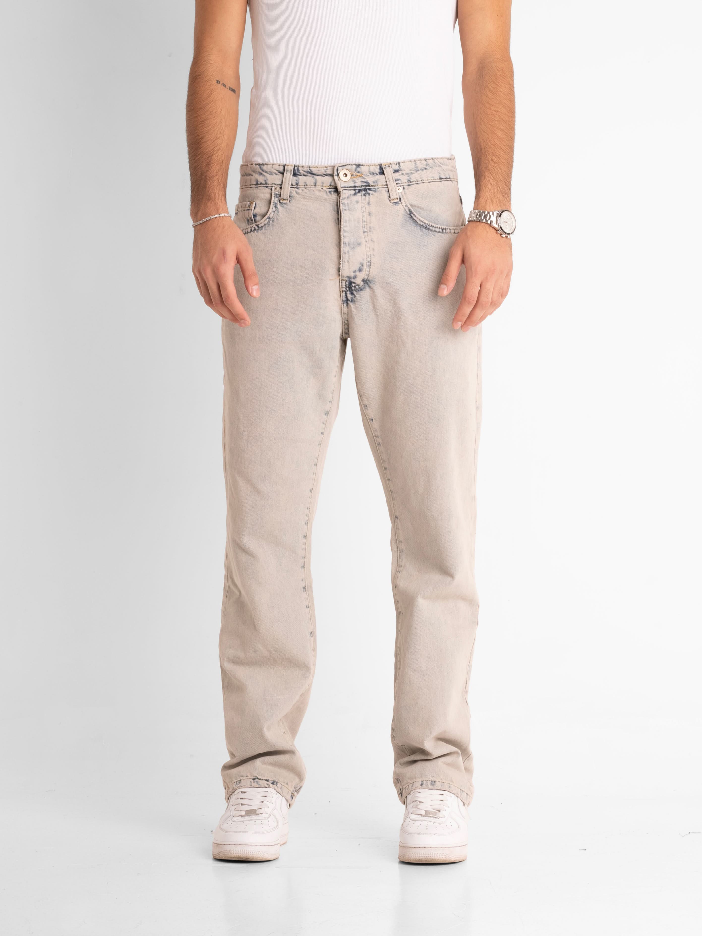 Ice Blue Washed Baggy Jeans