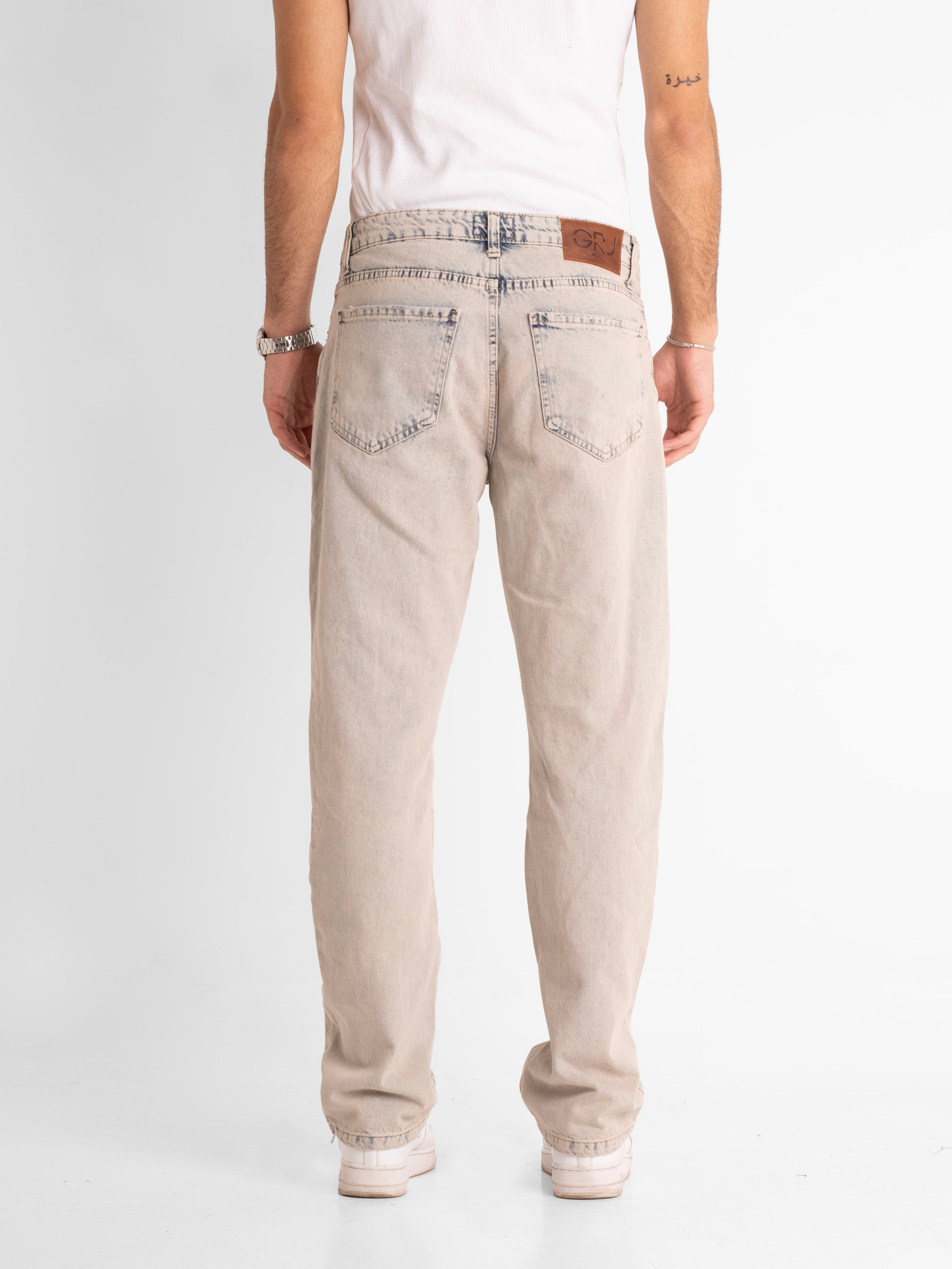 Ice Blue Washed Baggy Jeans