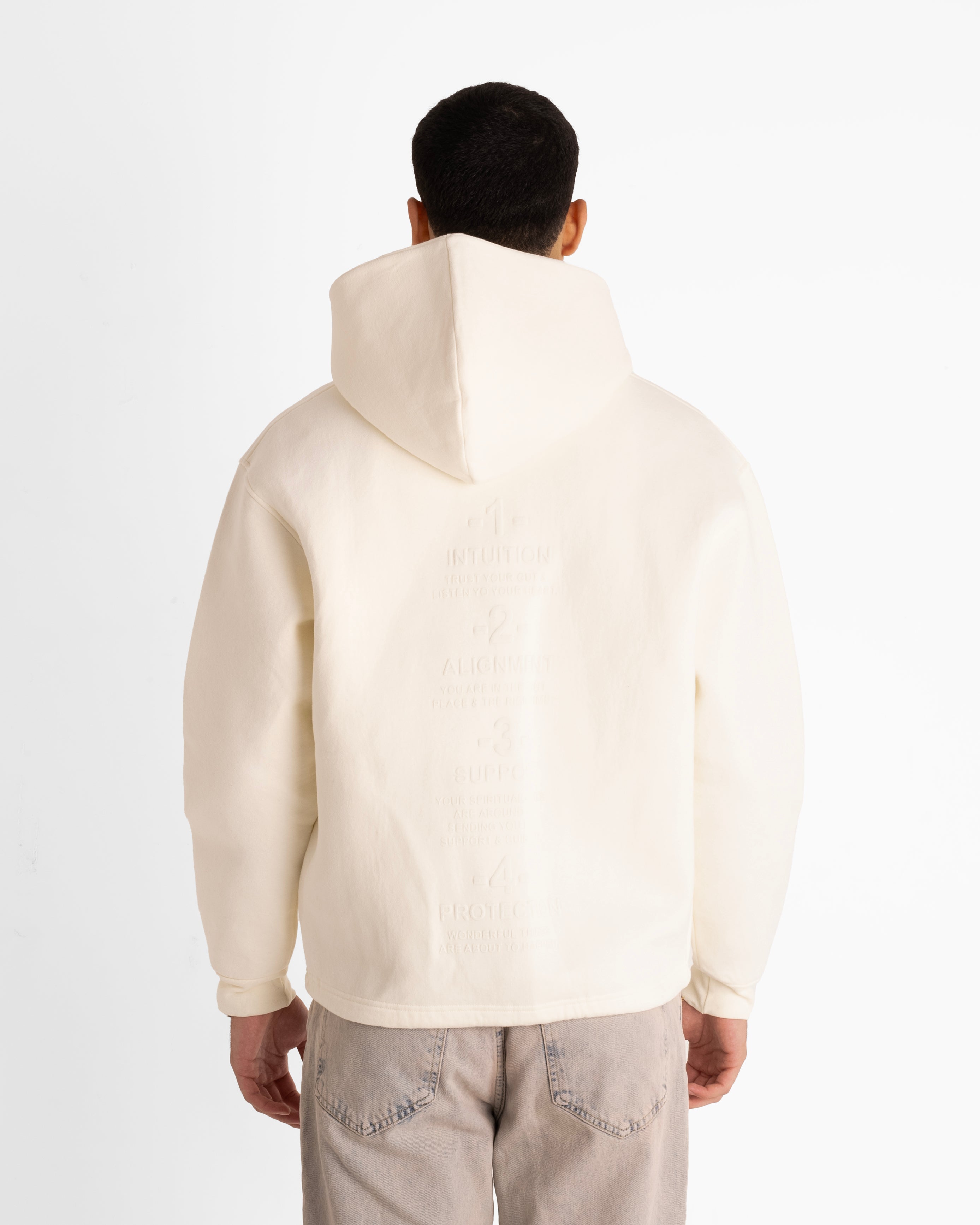 4 Rules Zippered Hooded Jacket - Off White