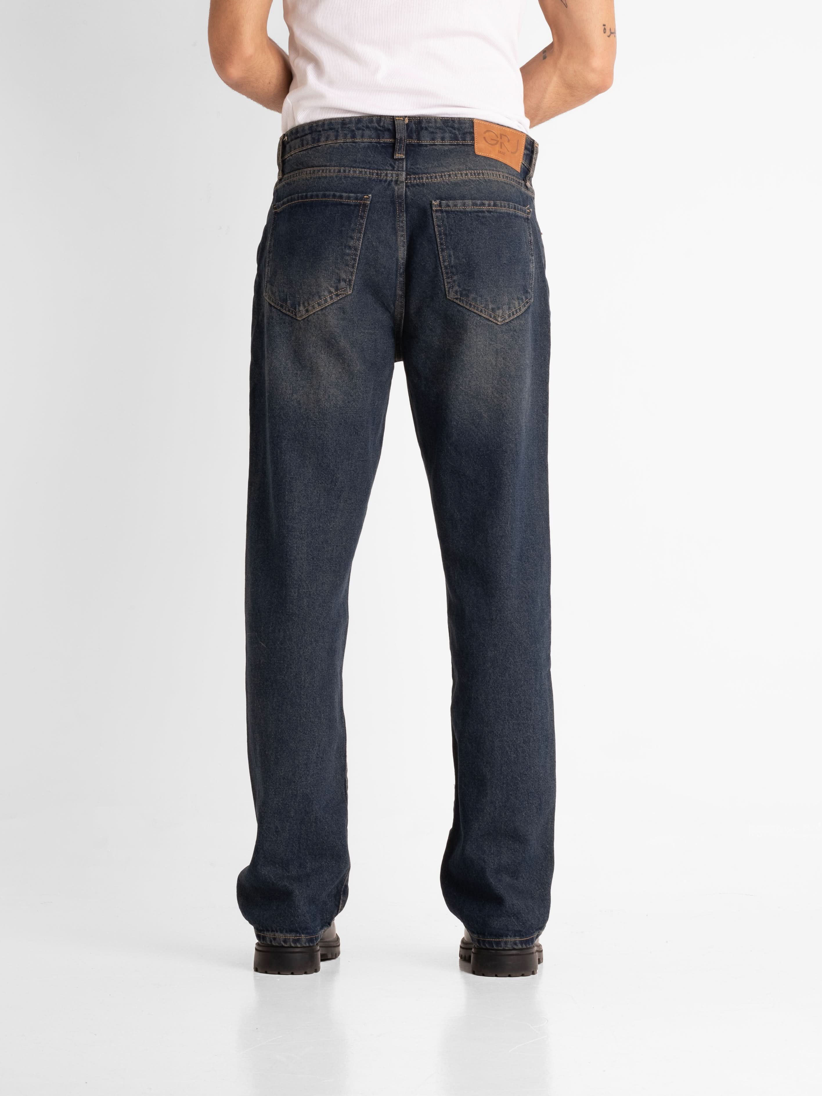 بنطال جينز فضفاض - عتيق