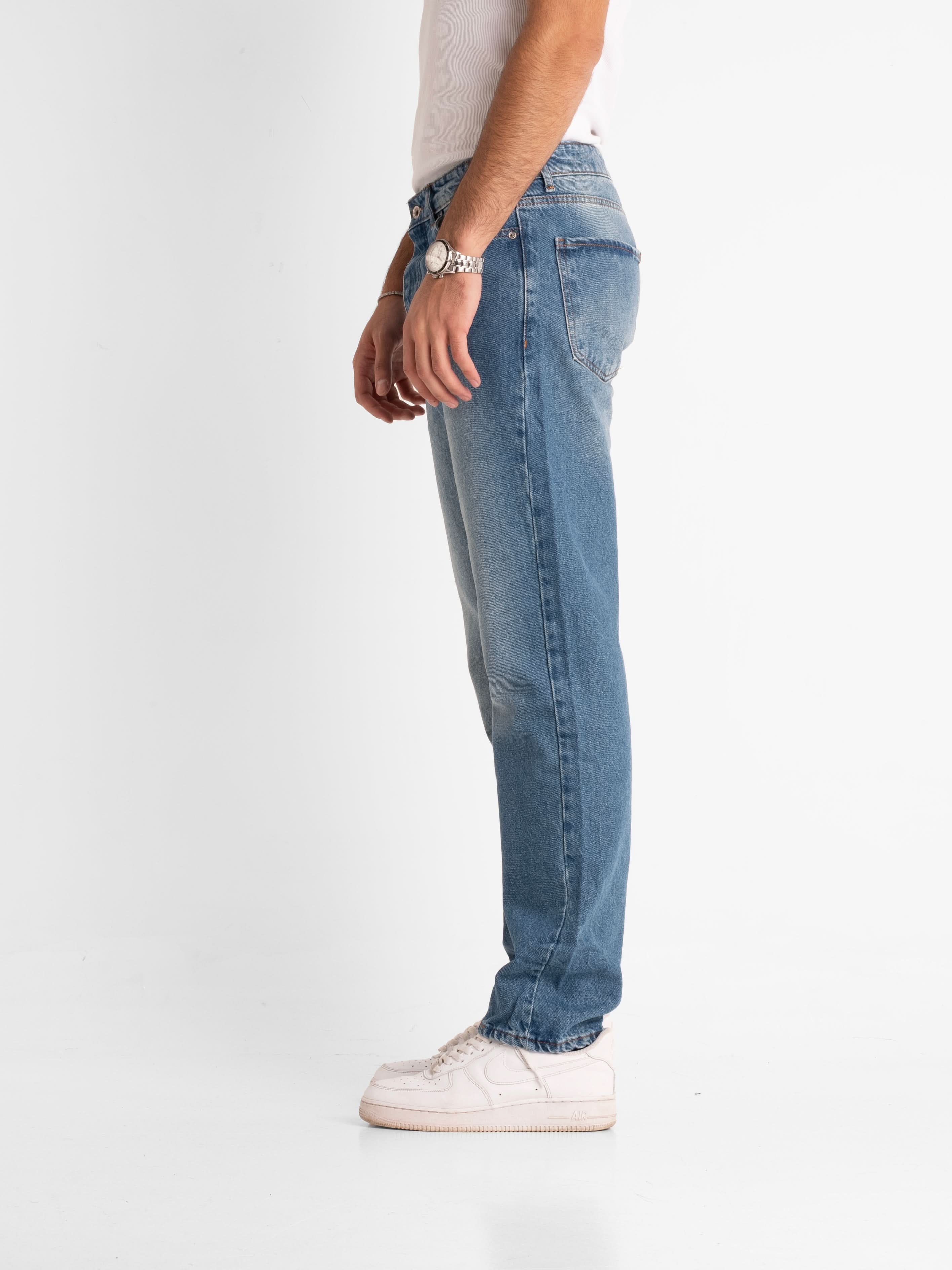 Regular Jeans - Blue Ripped Vintage