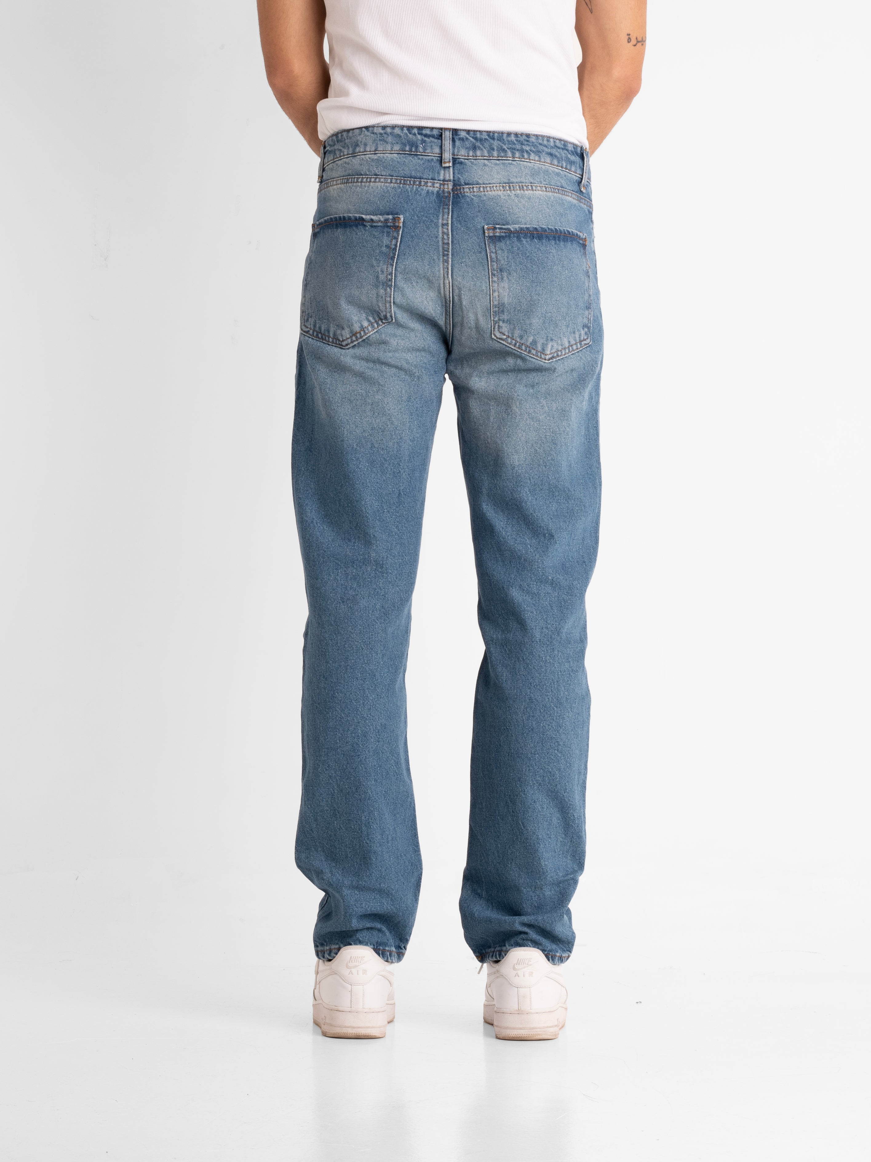 Regular Jeans - Blue Ripped Vintage