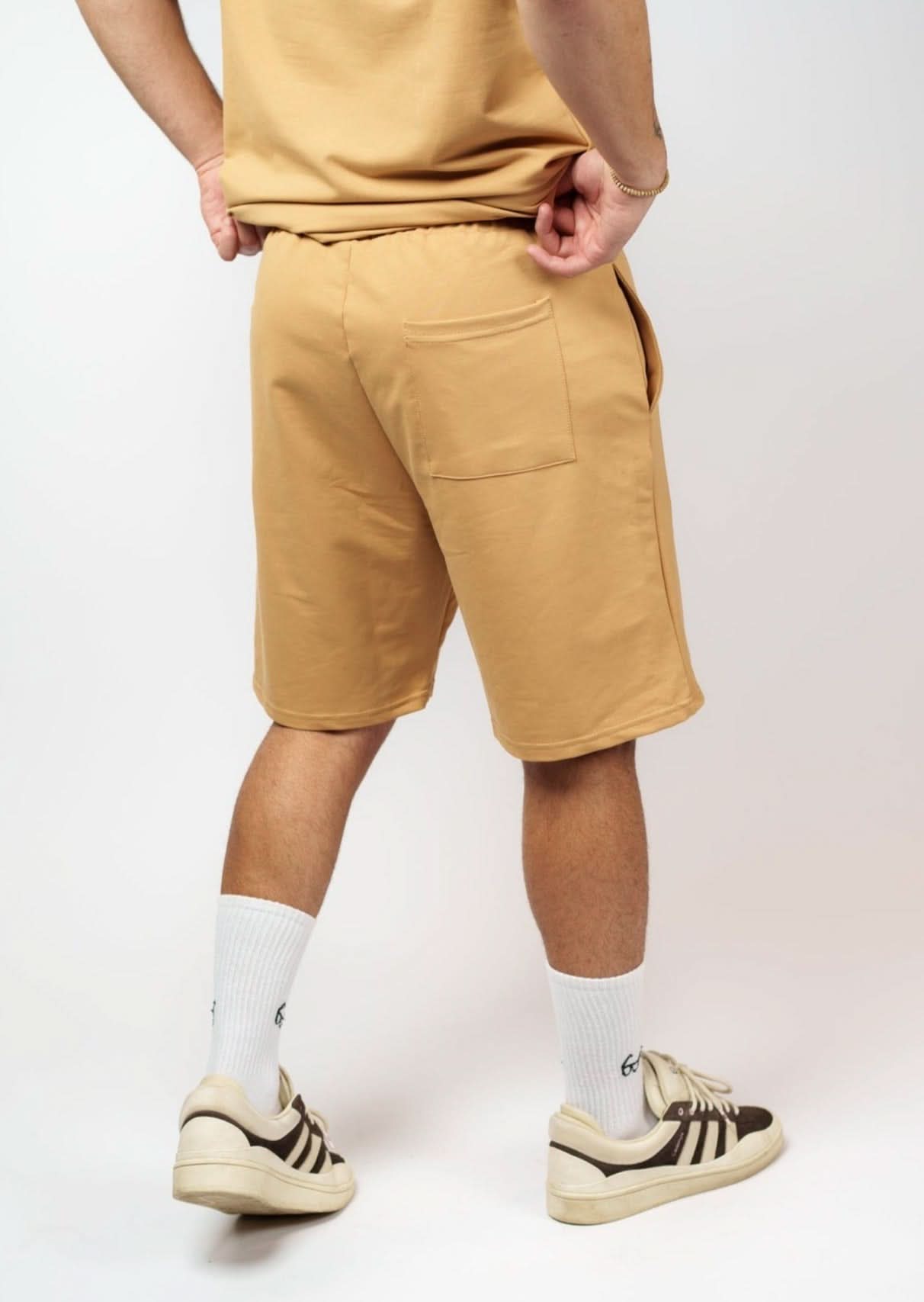 Mustard Basic Cotton Shorts