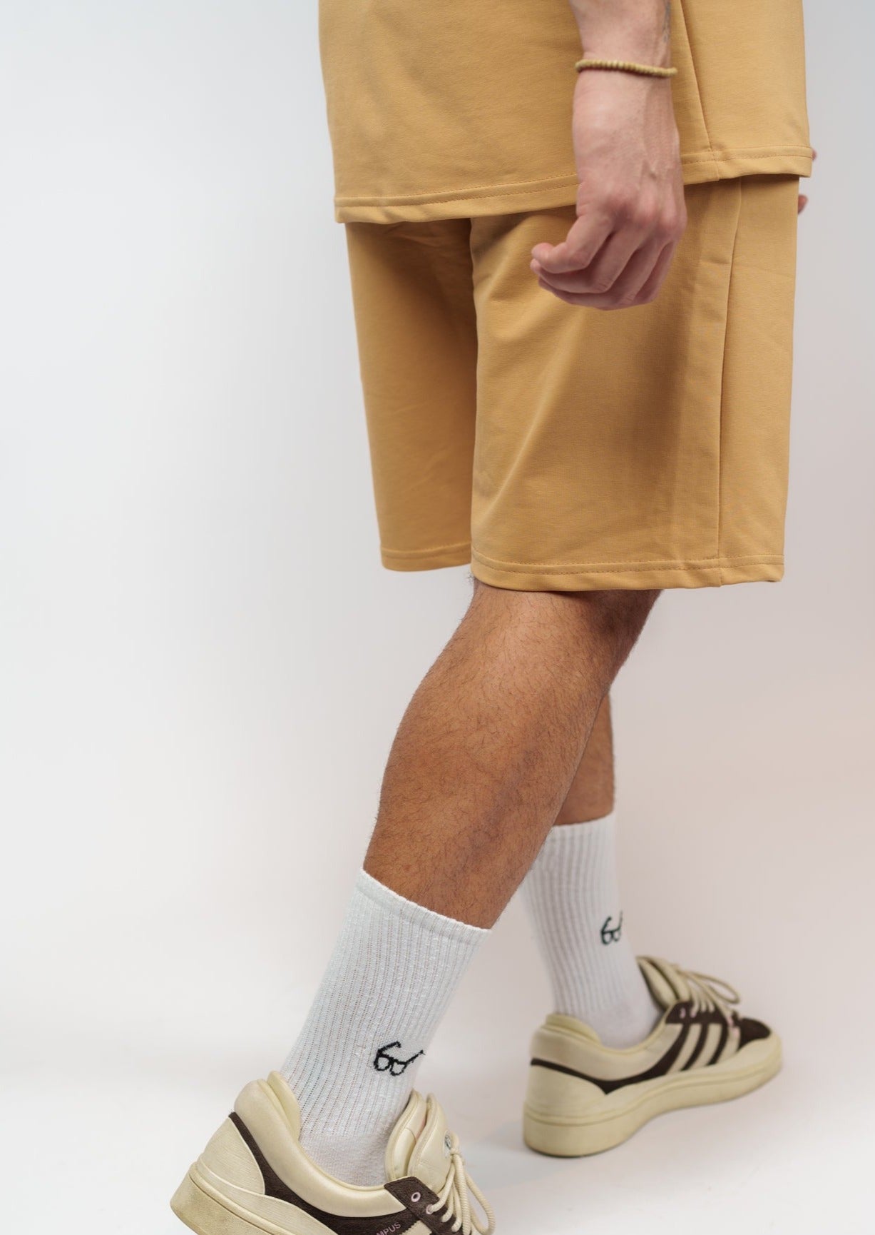 Mustard Basic Cotton Shorts