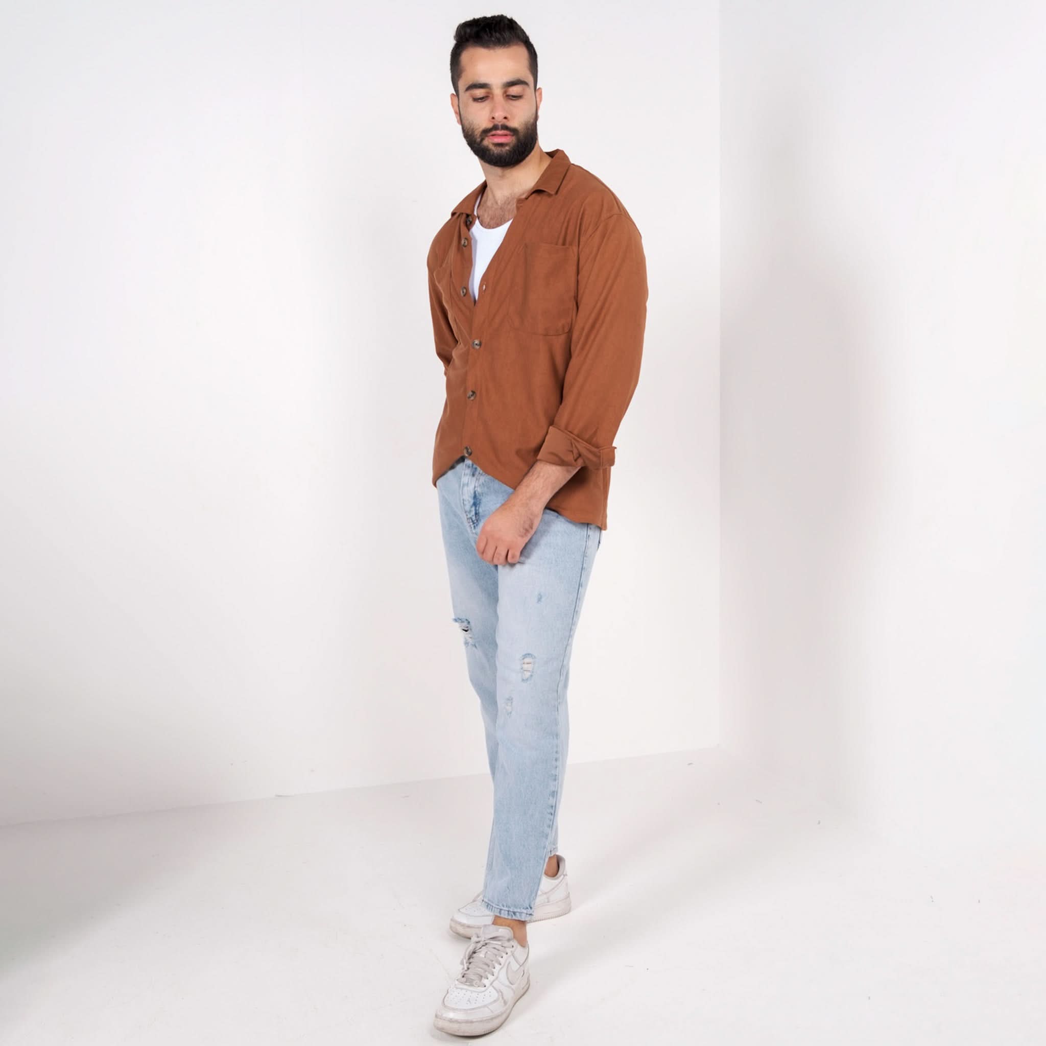 Easy Breeze Brown Shirt