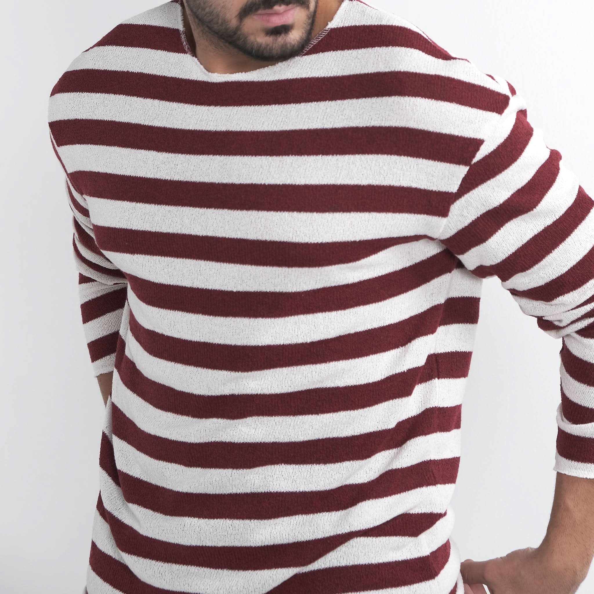 Light Breeze Striped Knitwear