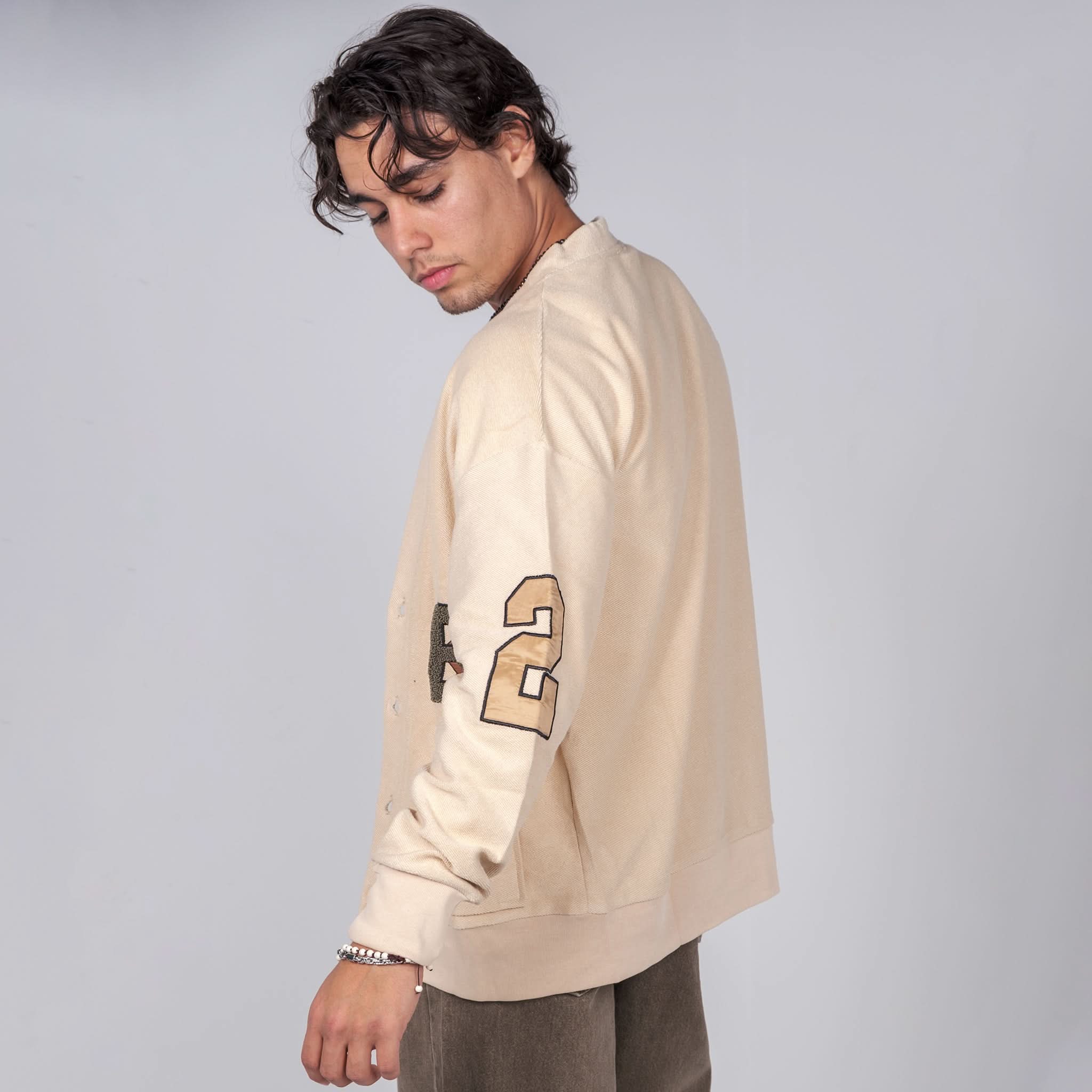 Cozy Beige Buttoned Cardigan