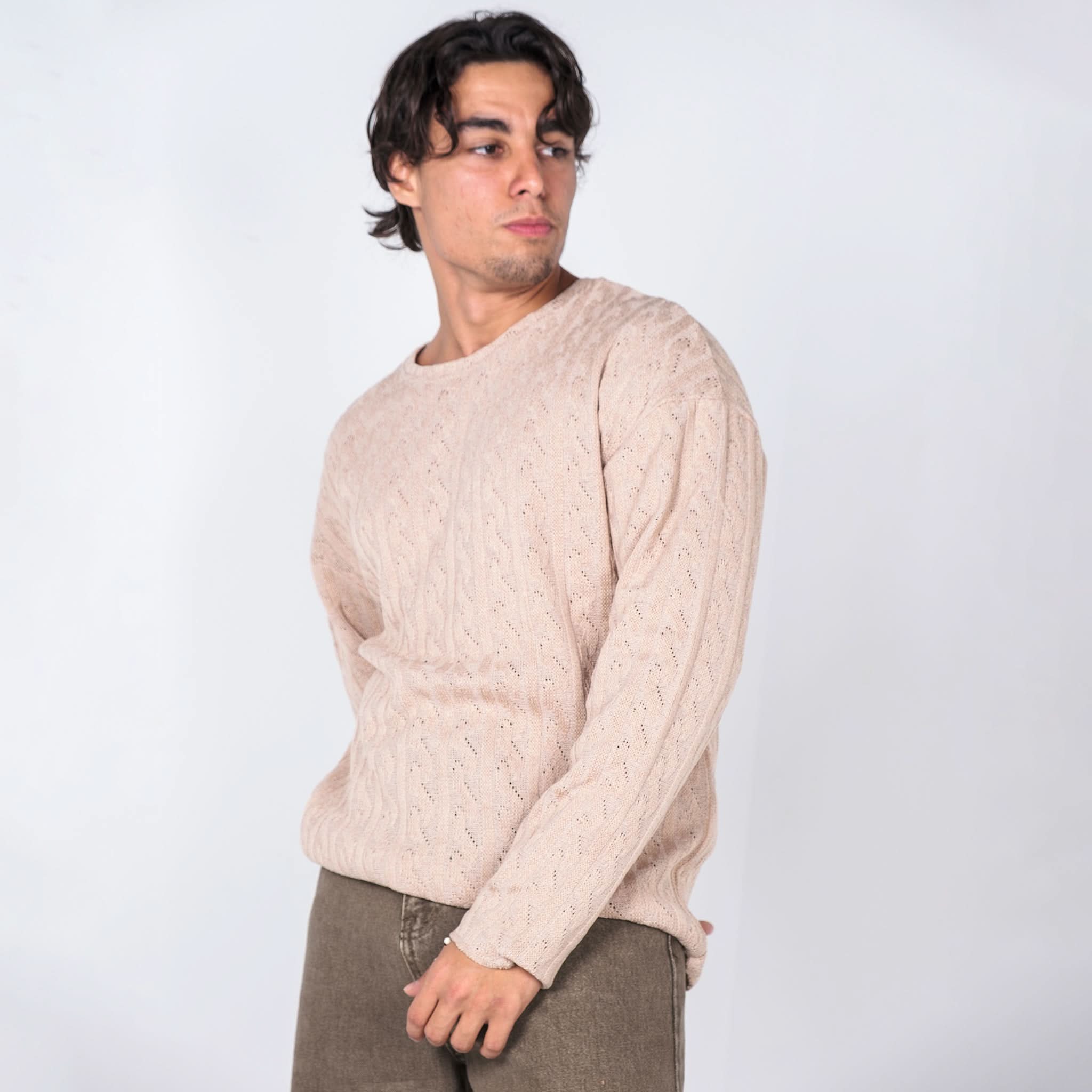 Beige Classic Knitwear