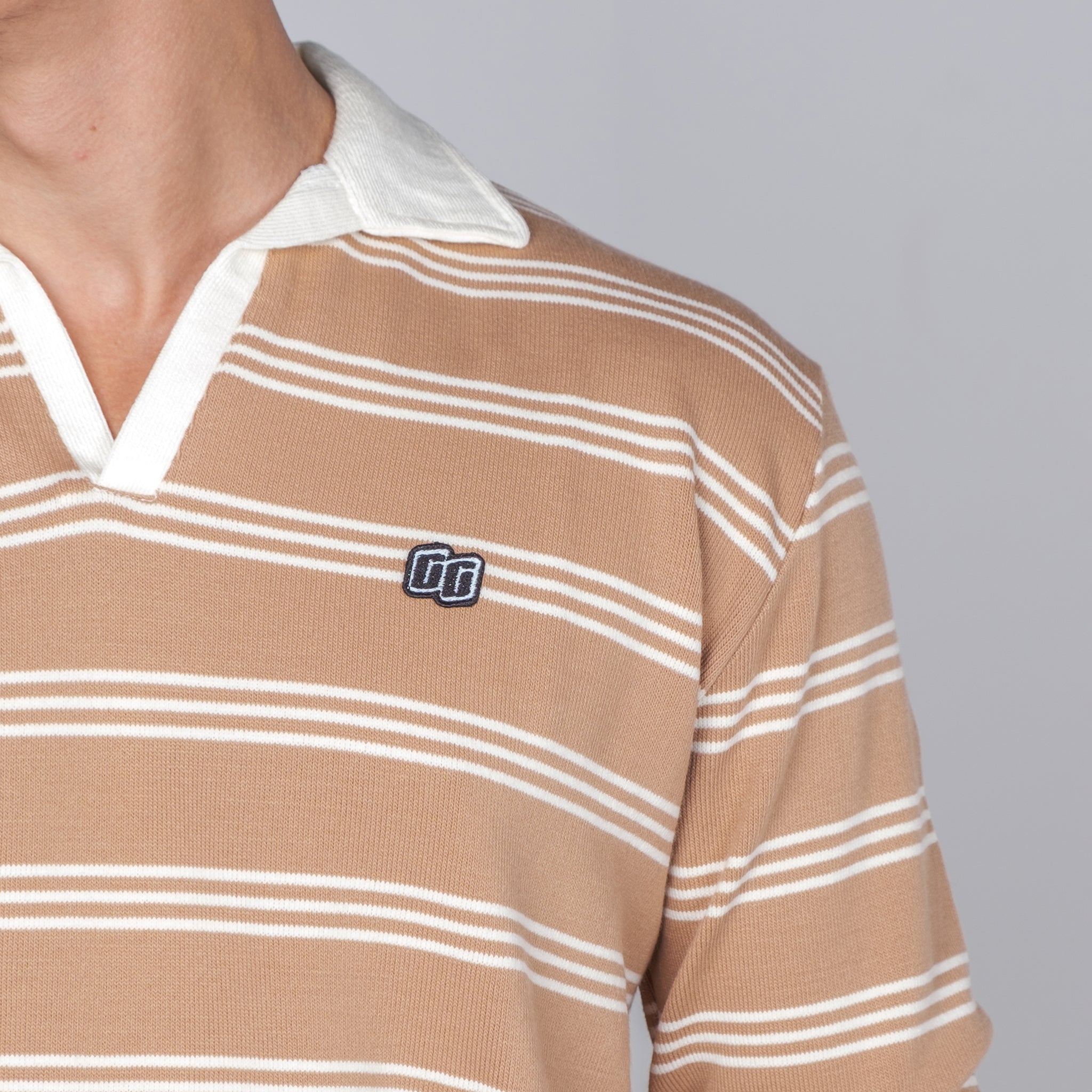 Tanned Long Sleeve Polo Shirt