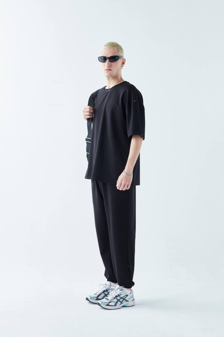 Black Basic Oversized T-shirt