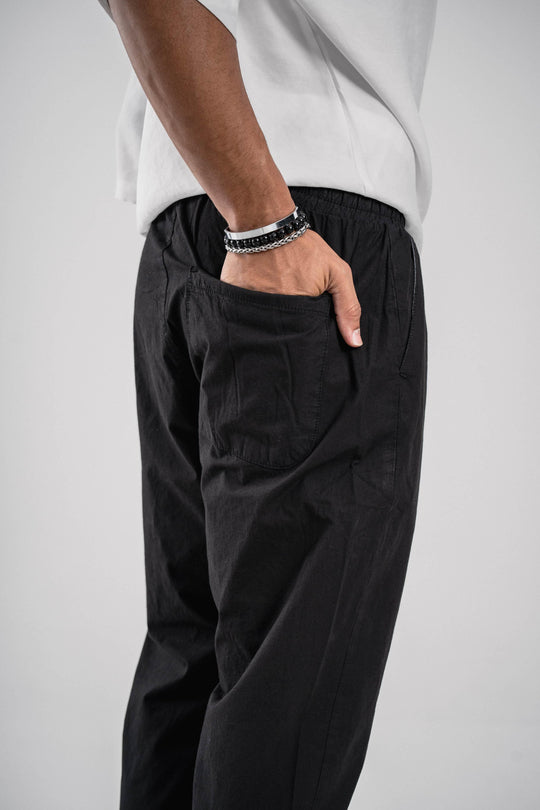 Black Regular Fit Pants