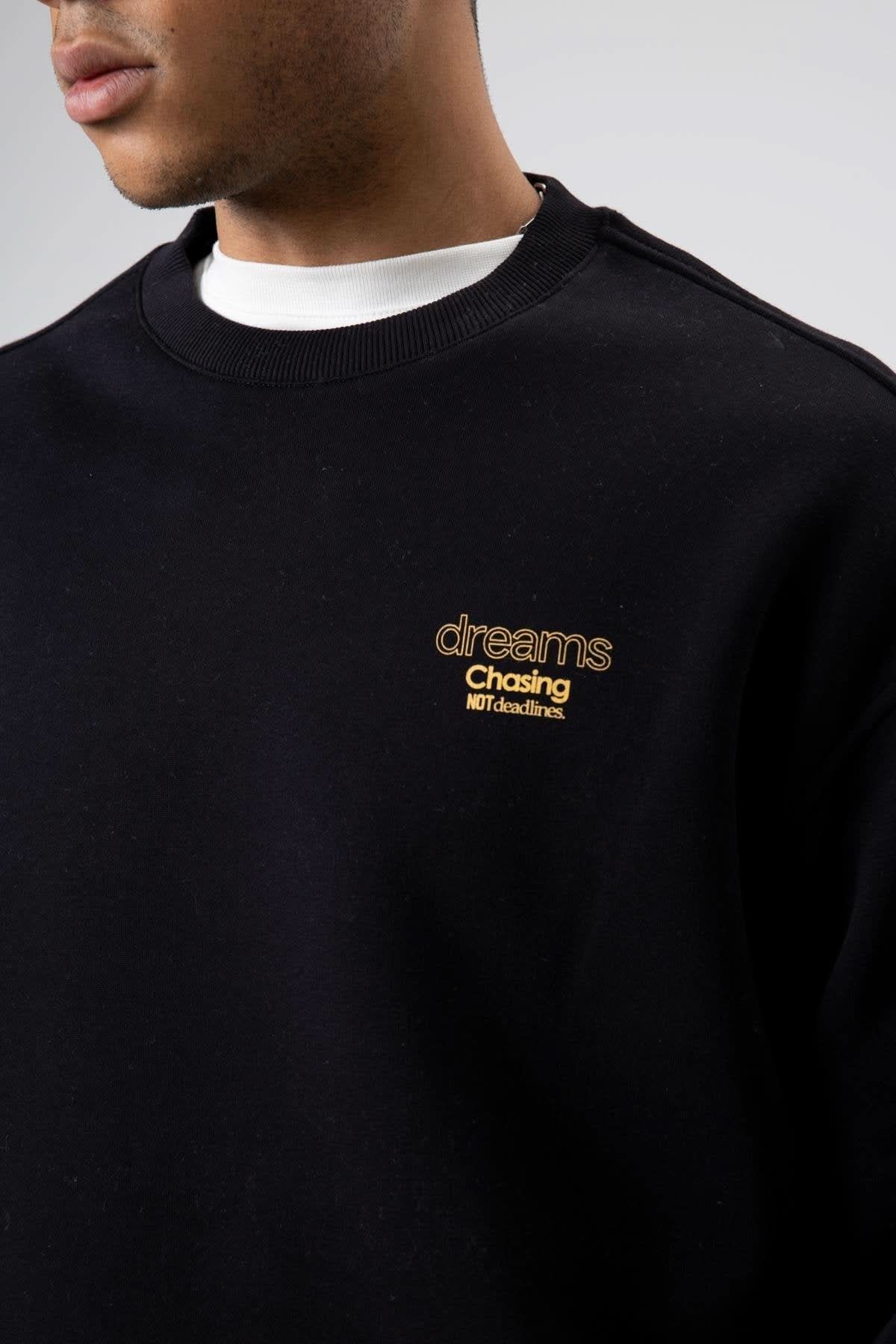 Crew Neck Printed Sweatshirt
