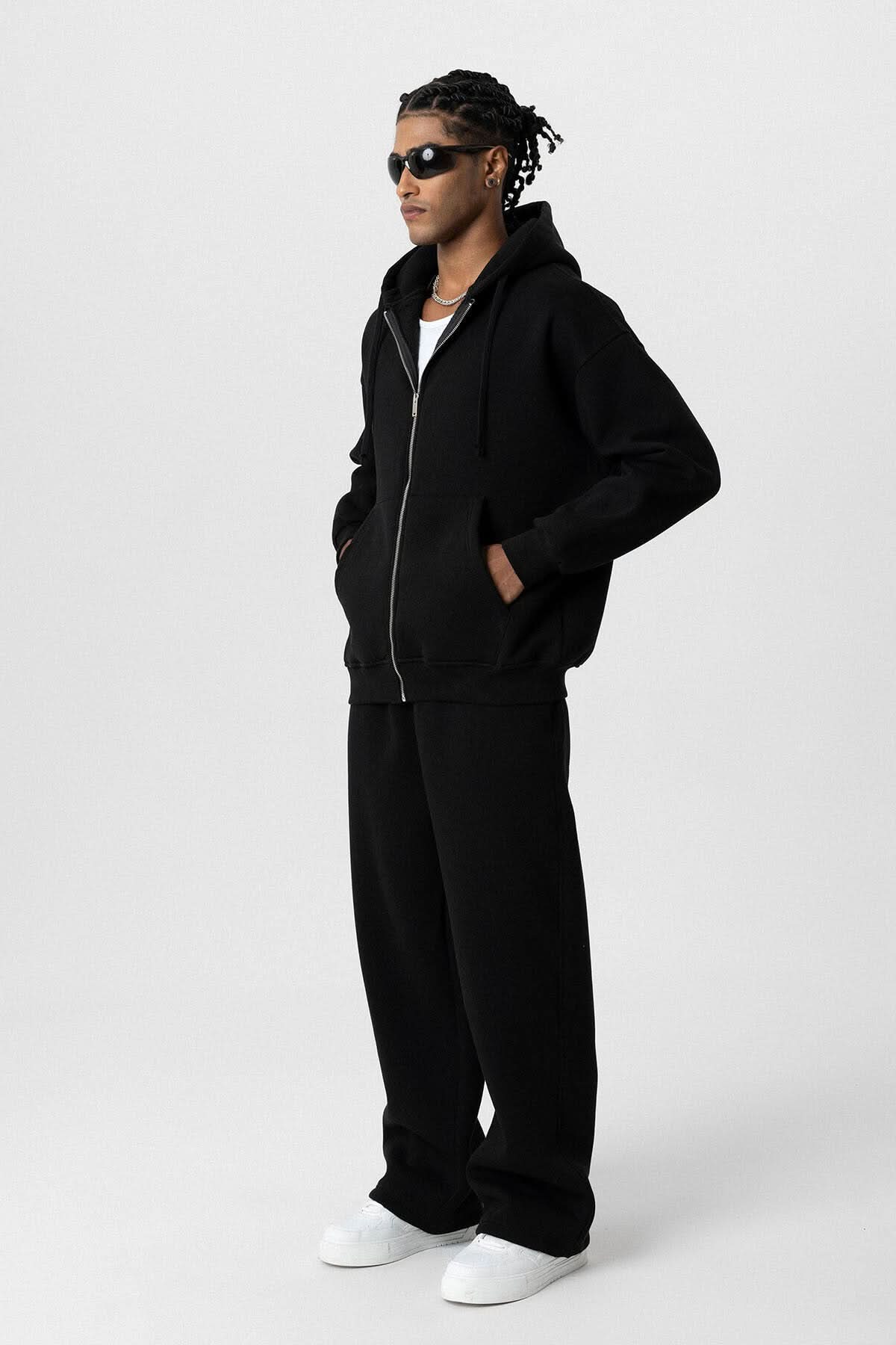 Basic Oversized Jacket in Black