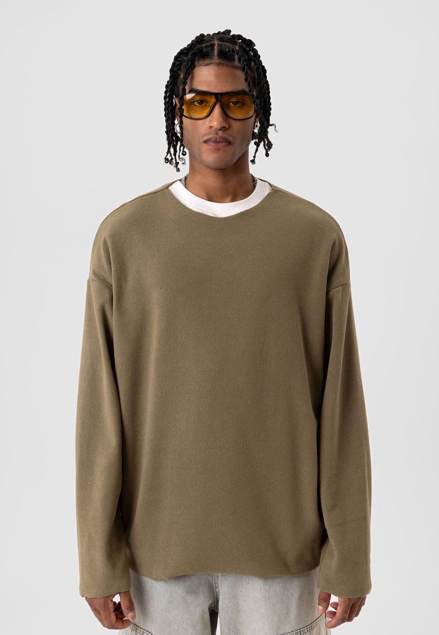 Olive Soft Ted Sweatshirt