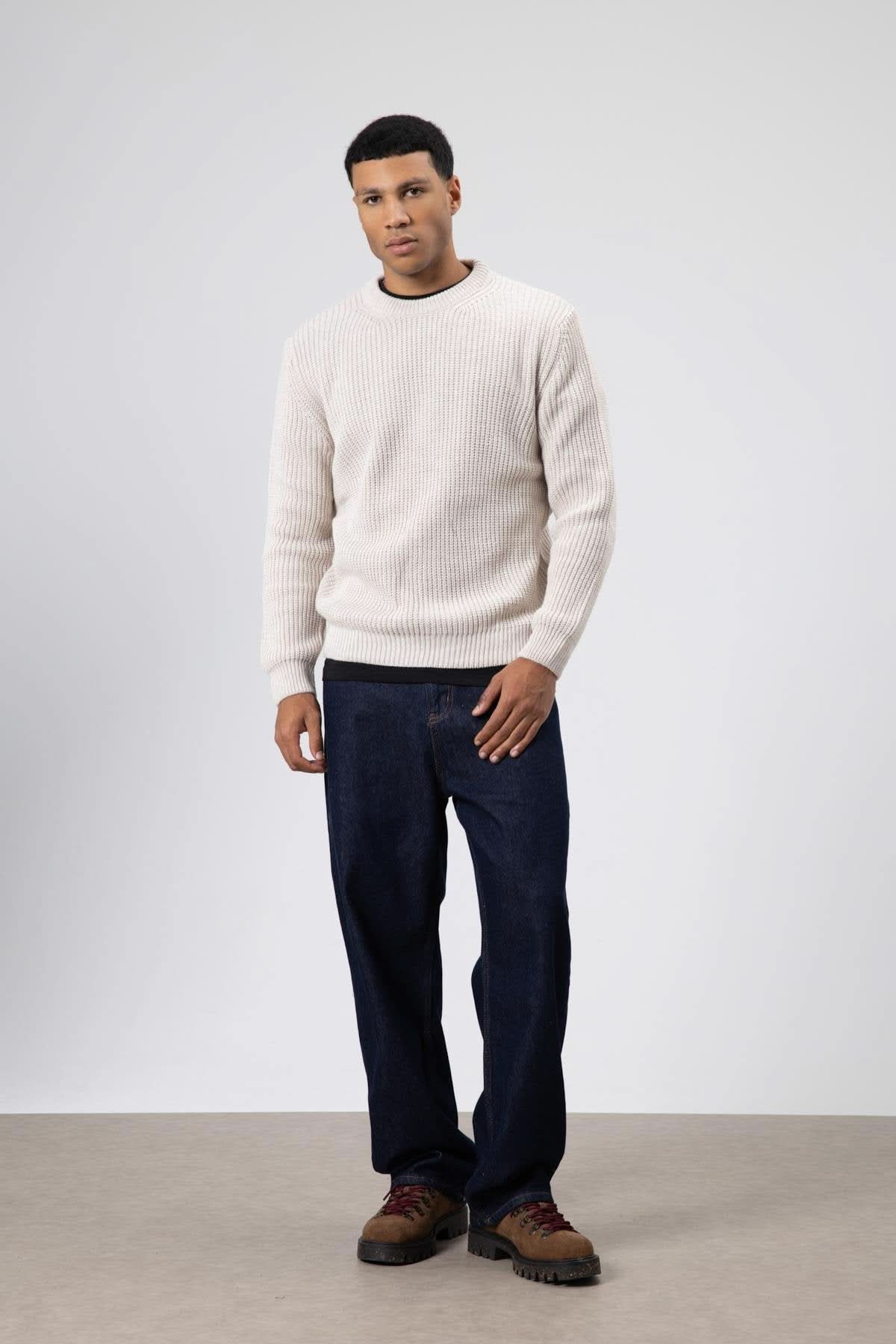 Crew Neck Knitwear Sweater