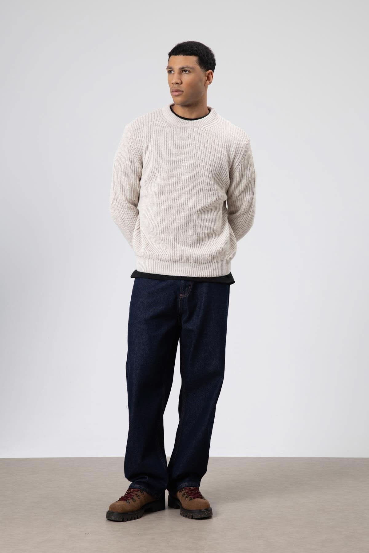 Crew Neck Knitwear Sweater