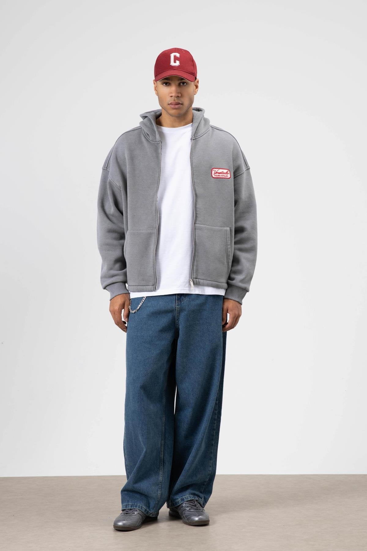 Oversize Zippered Jacket