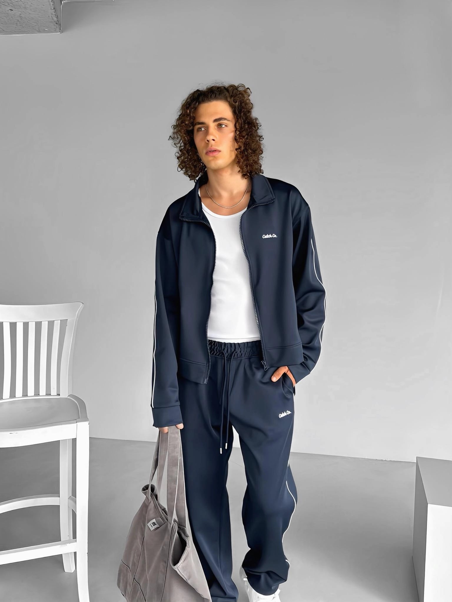 Navy Blue Tracksuit - Jacket Only