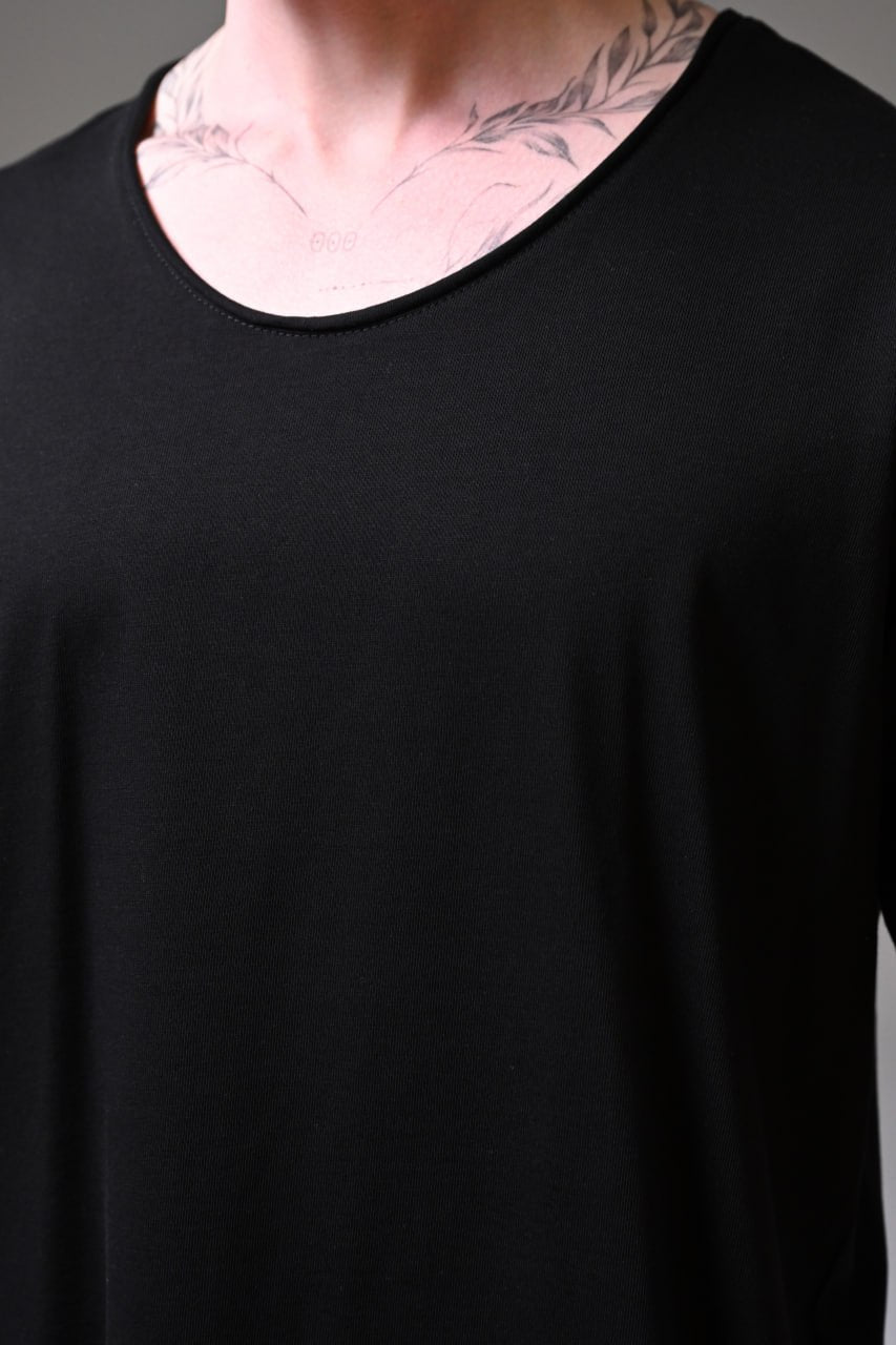 Wide Neck Plain T-shirt