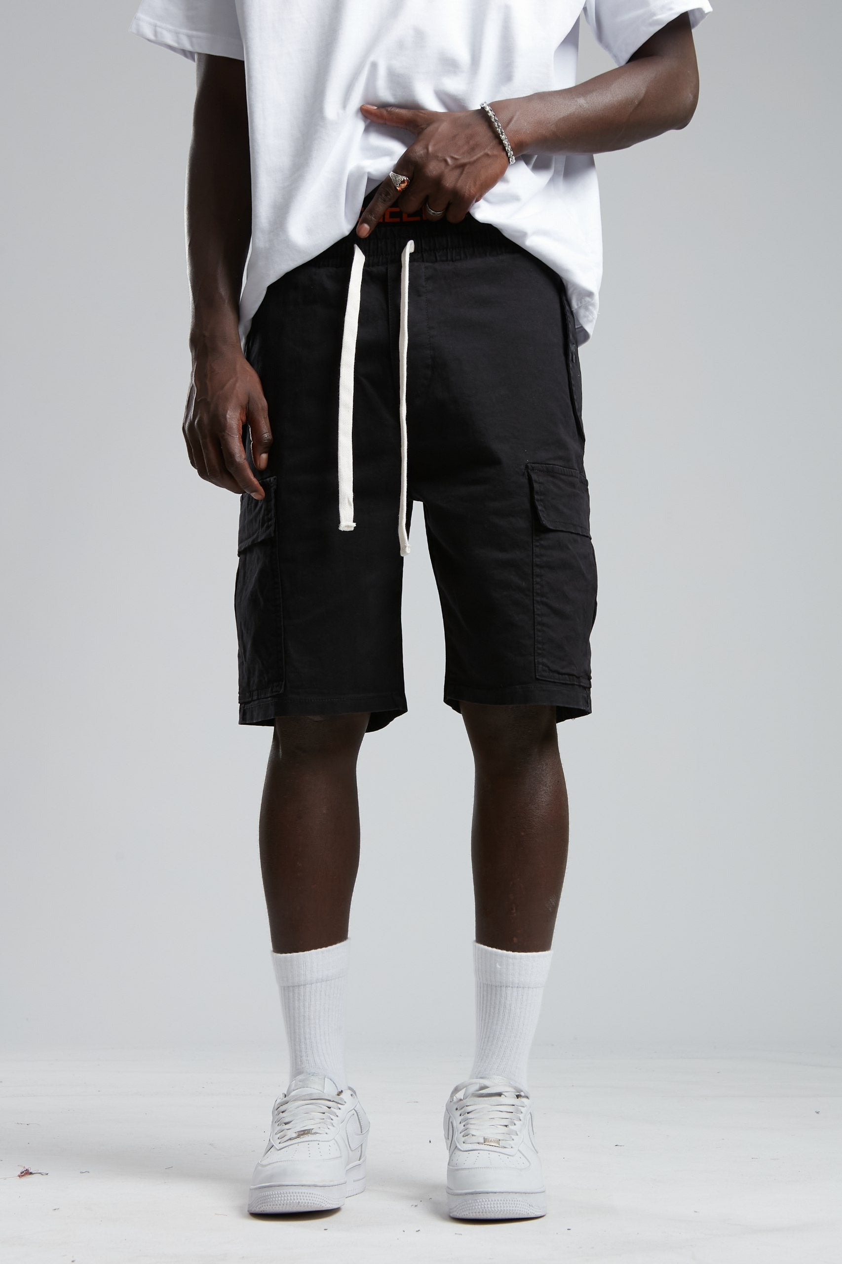 Black Cargo Shorts