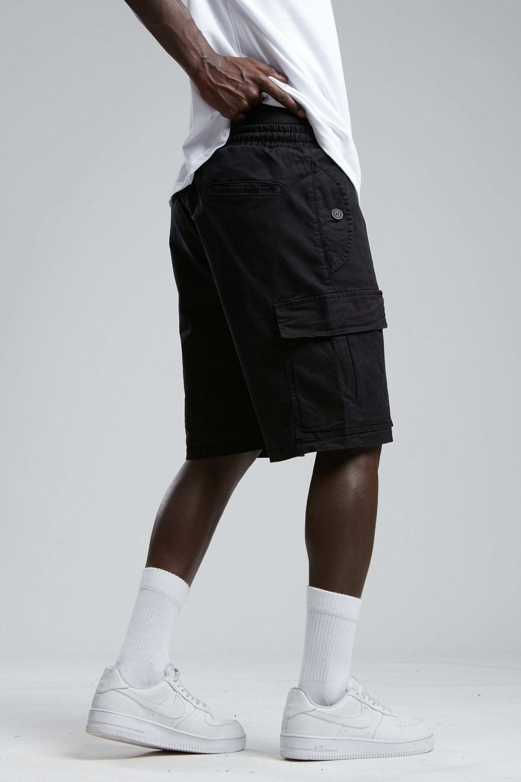 Black Cargo Shorts