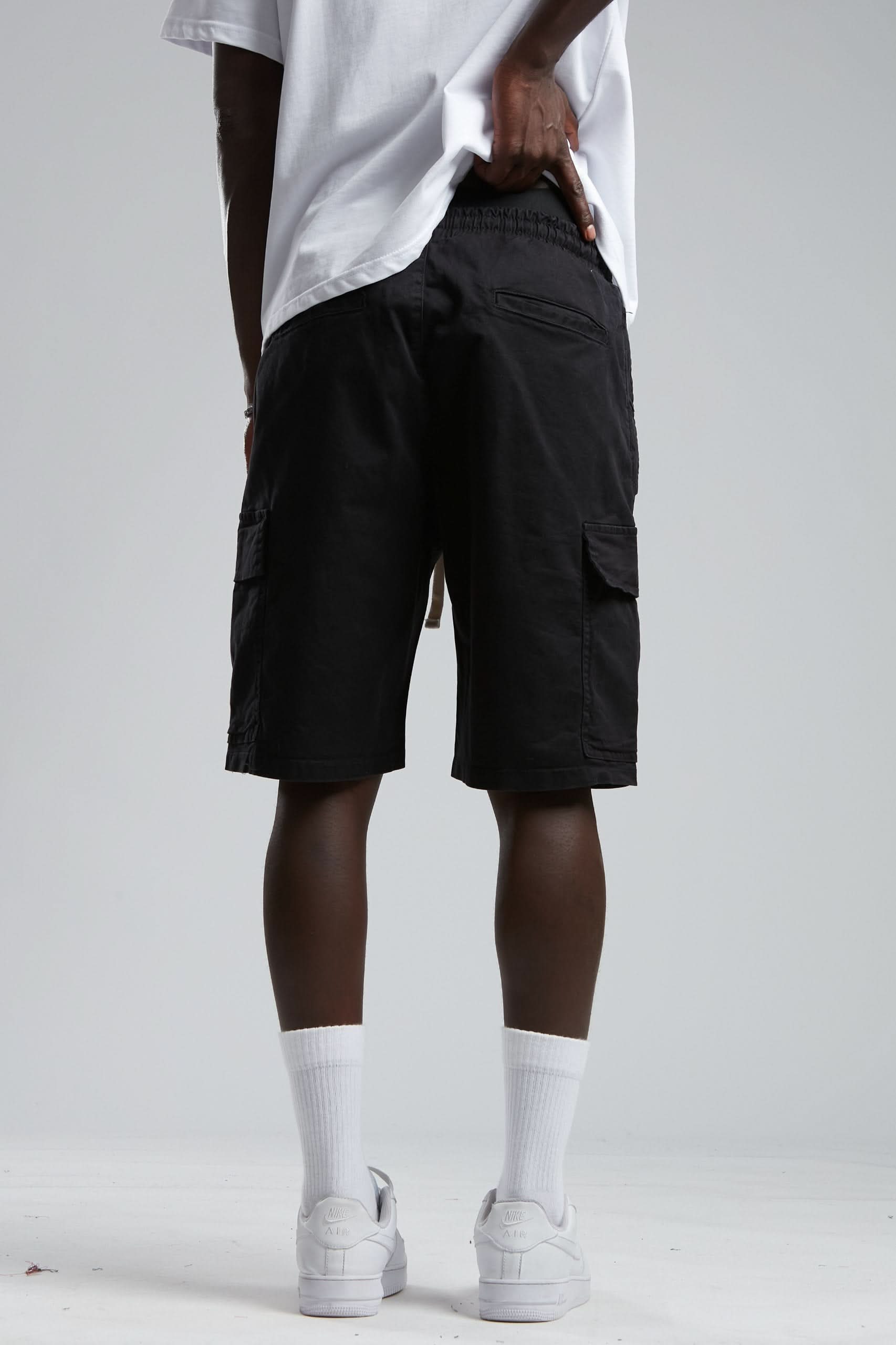 Black Cargo Shorts