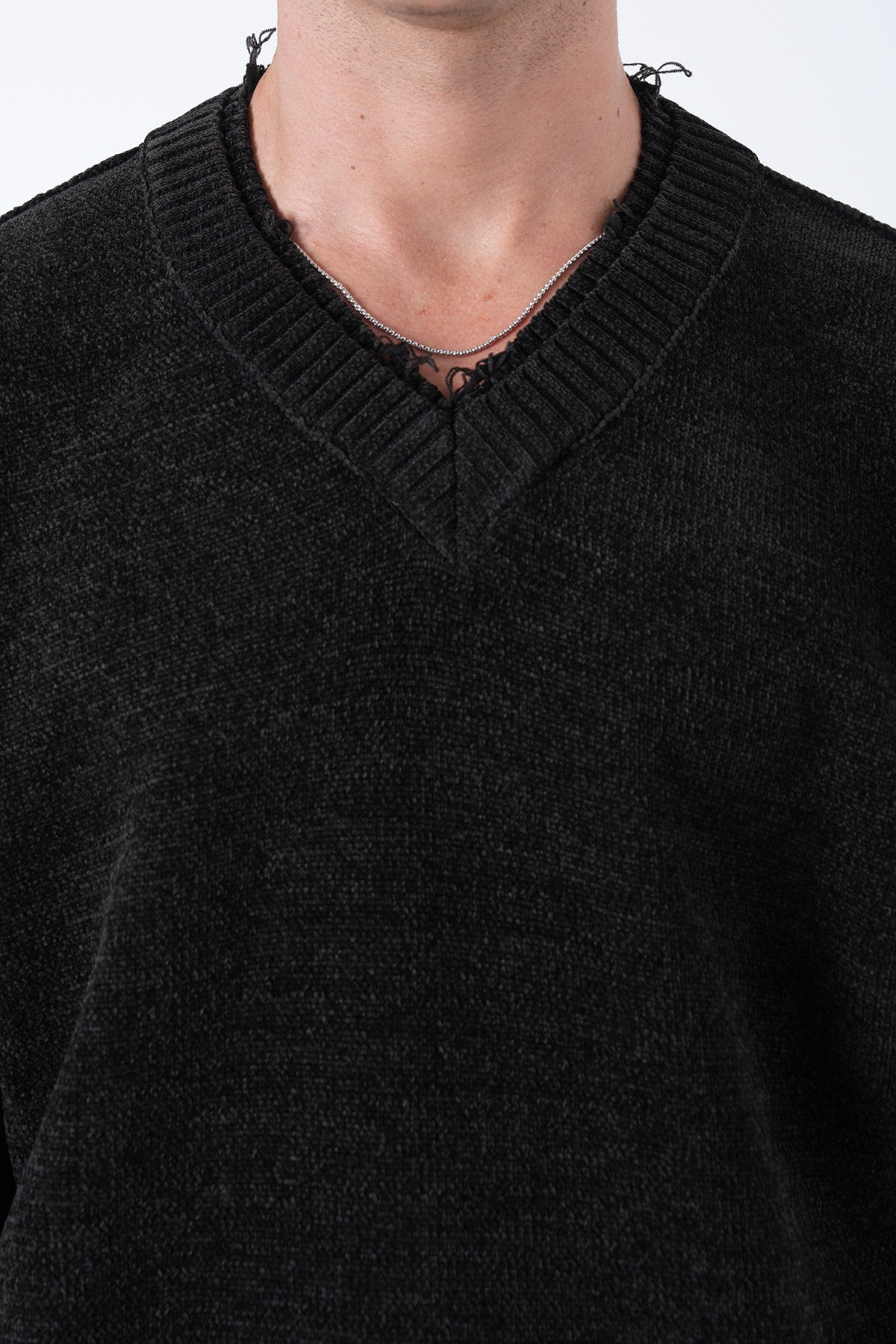 V-Neck Knitted Sweater