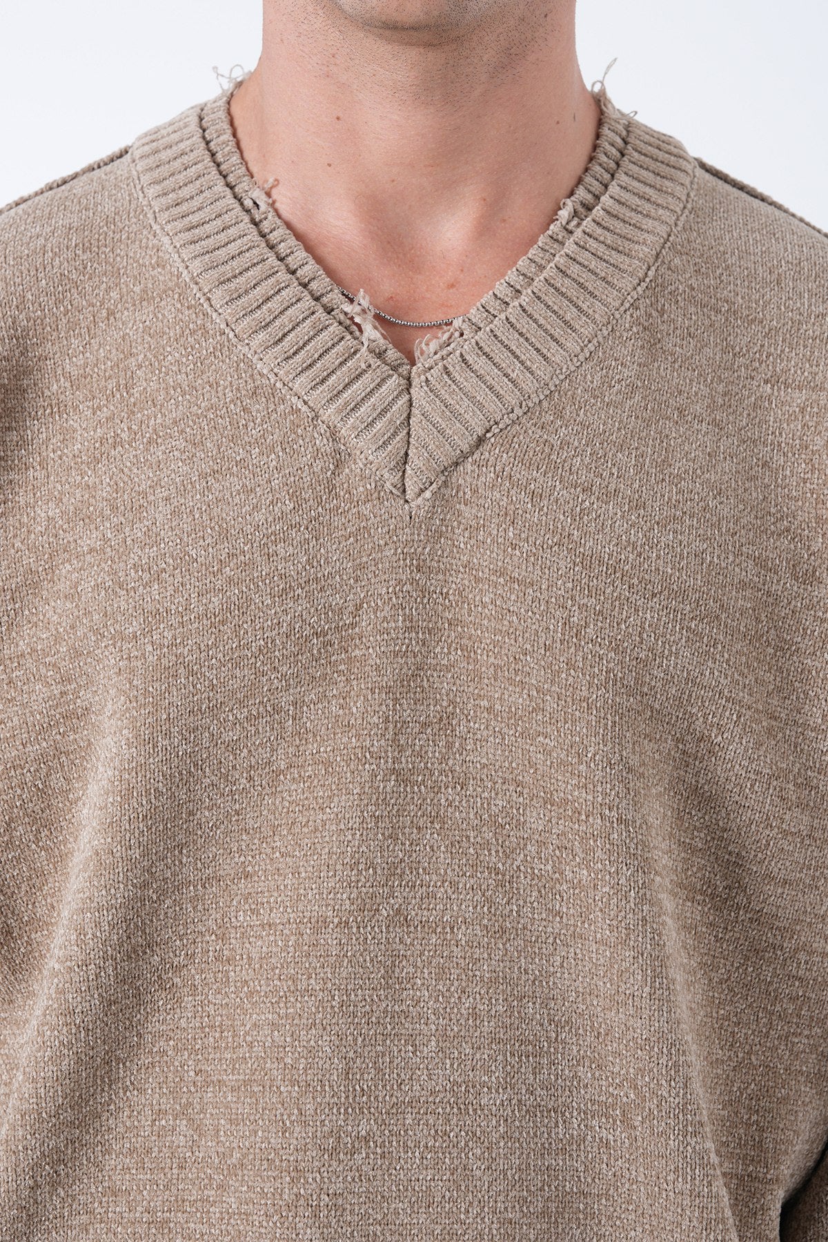 V-Neck Knitted Sweater