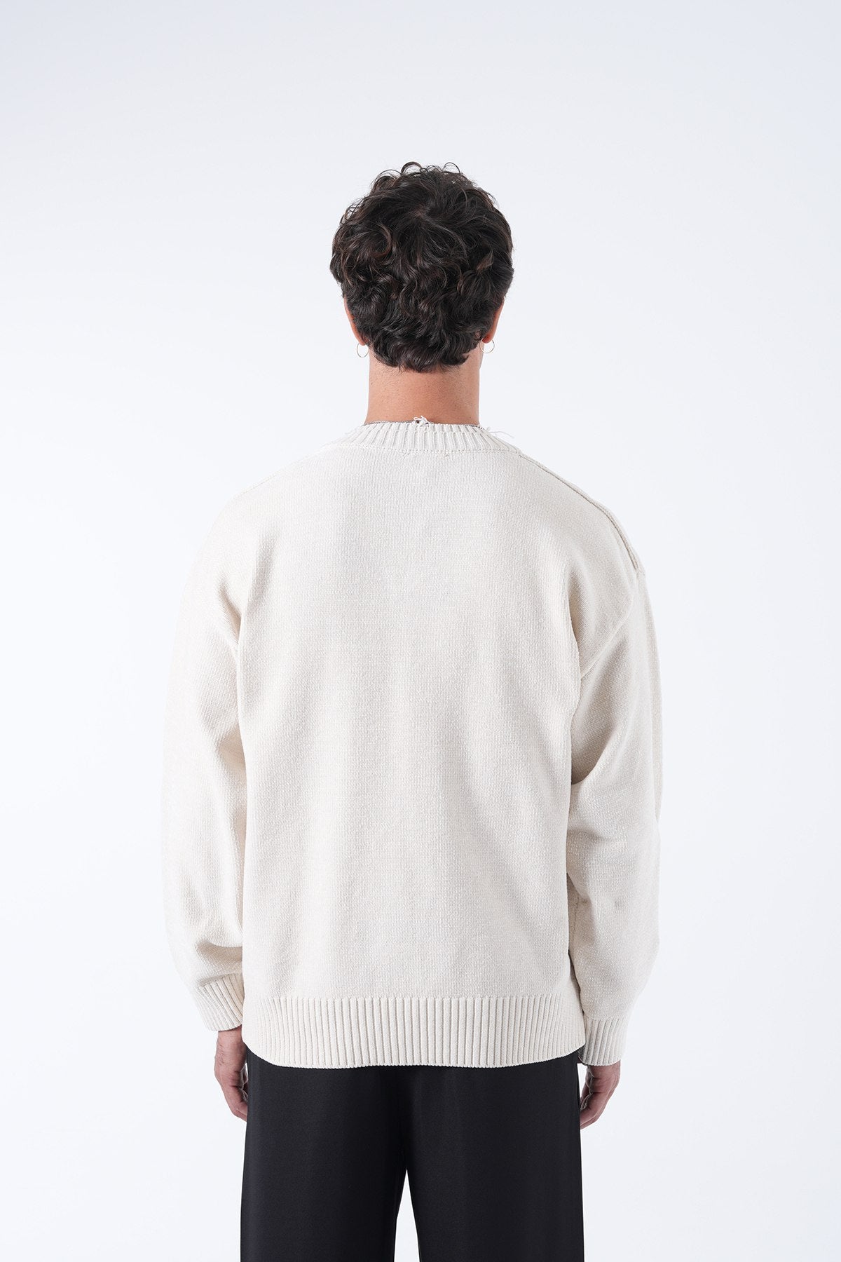 V-Neck Knitted Sweater