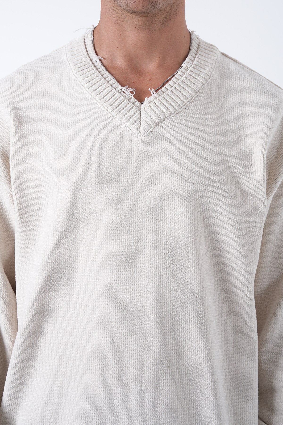 V-Neck Knitted Sweater