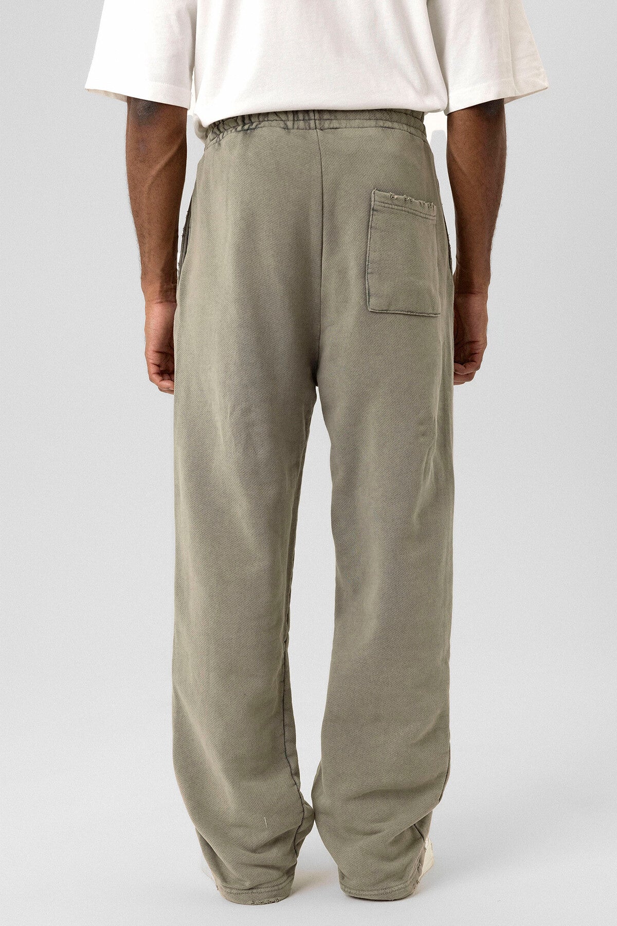 Washed Baggy Sweat Pants in Mink