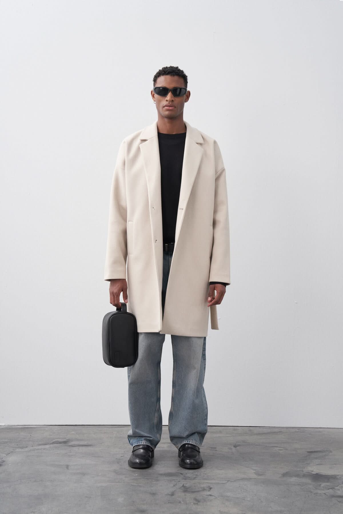 Stone Oversized Coat