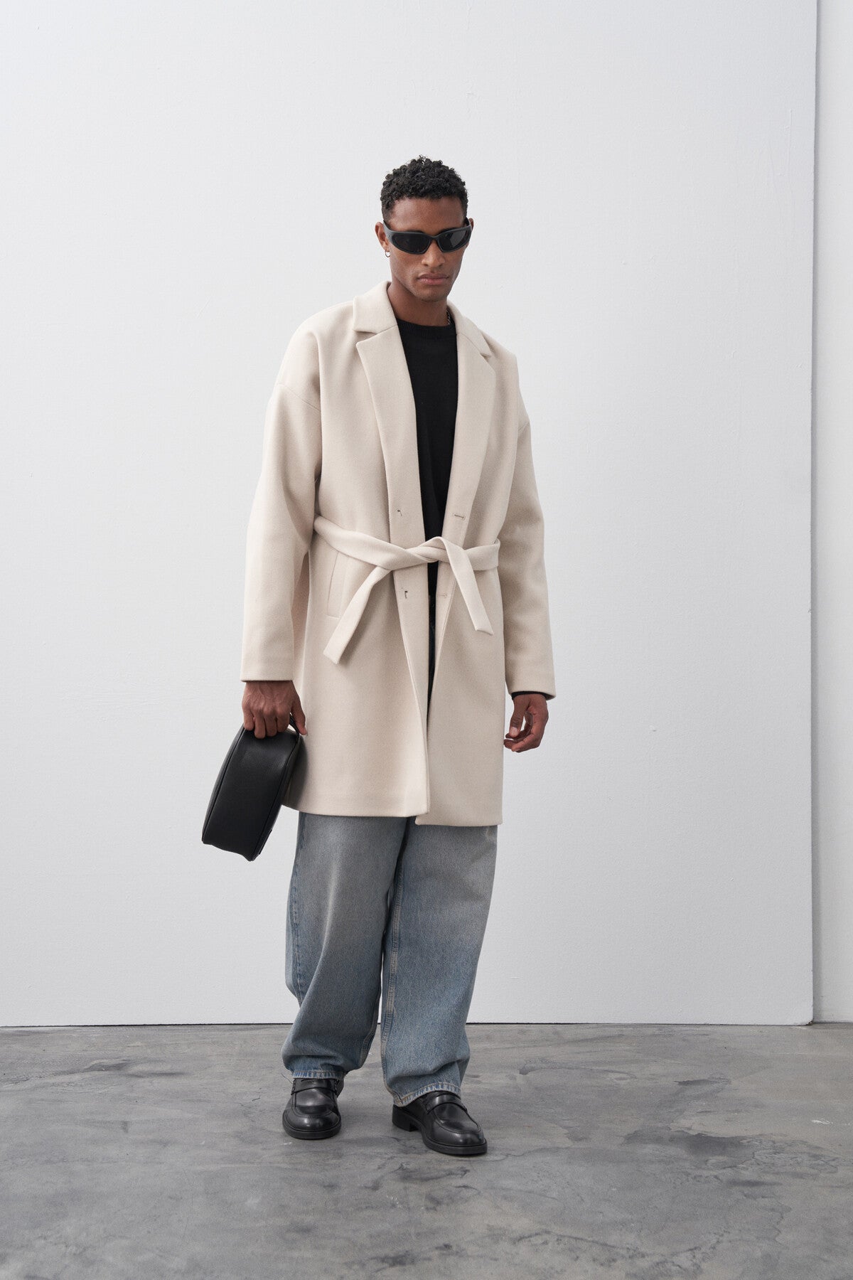 Stone Oversized Coat