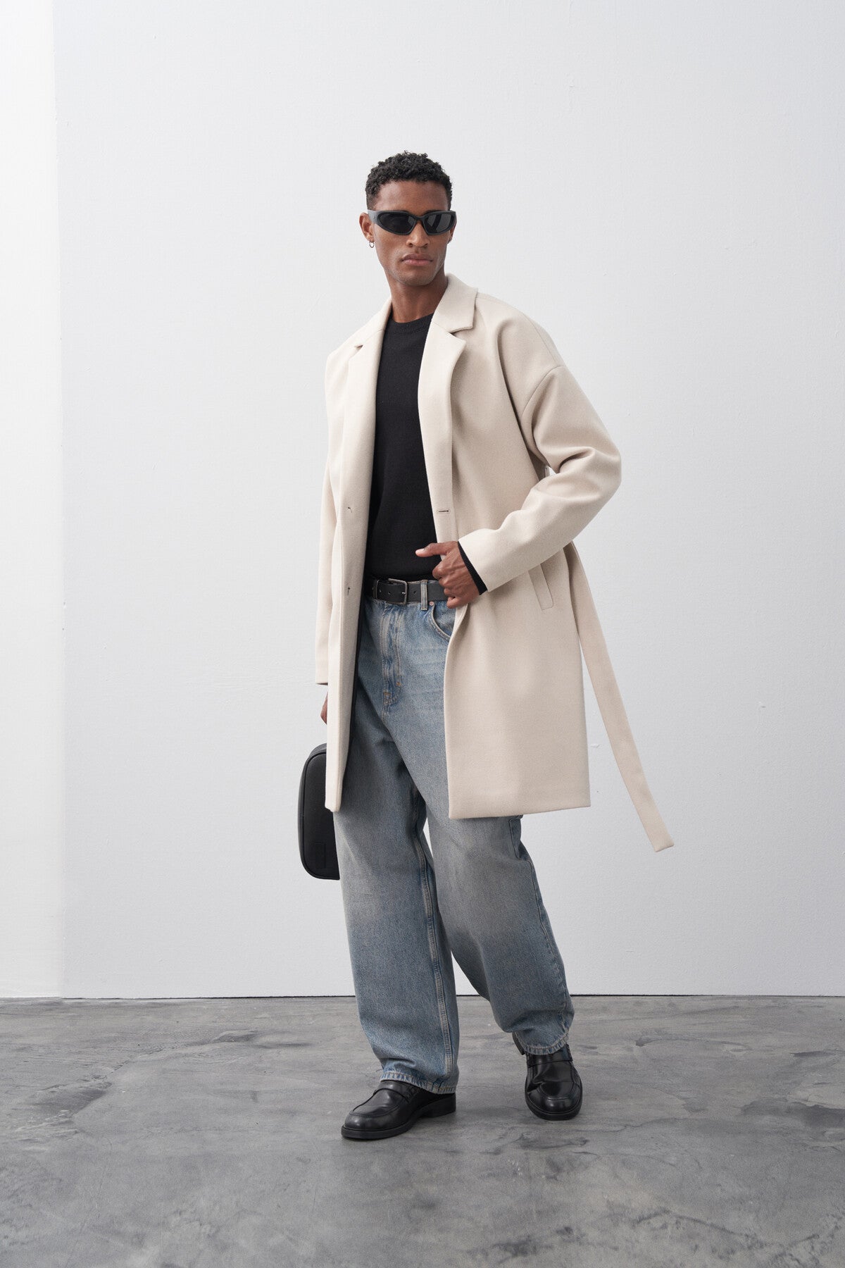 Stone Oversized Coat