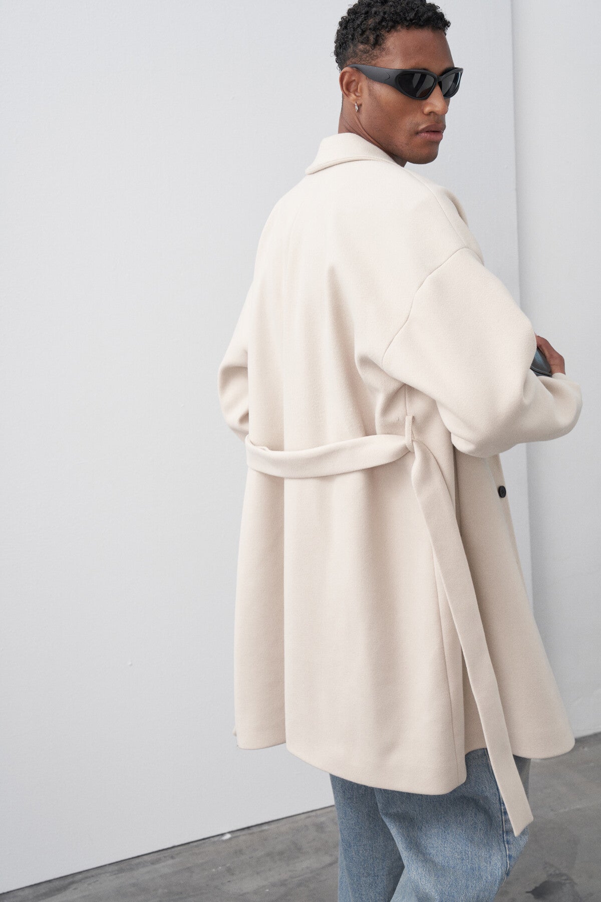 Stone Oversized Coat