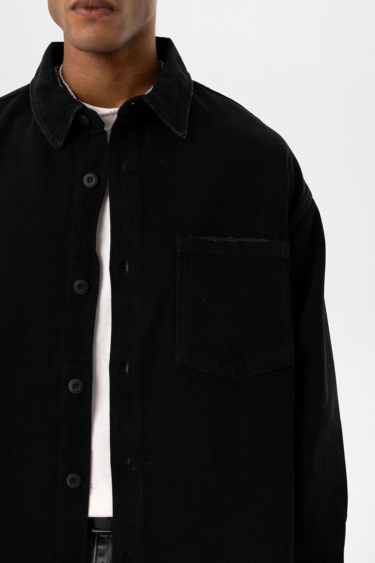 Black Denim Shirt