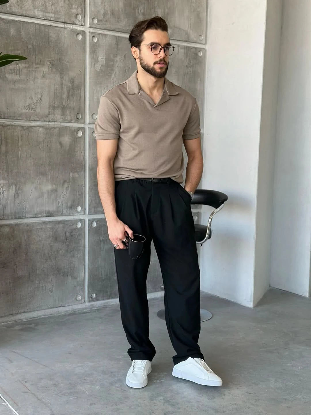 Textured Polo Shirt