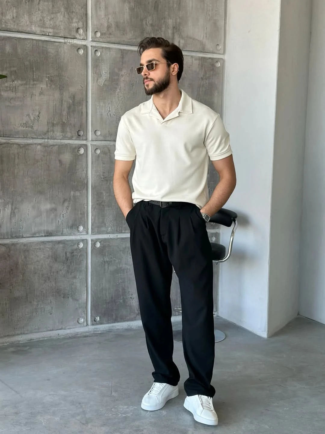 Textured Polo Shirt
