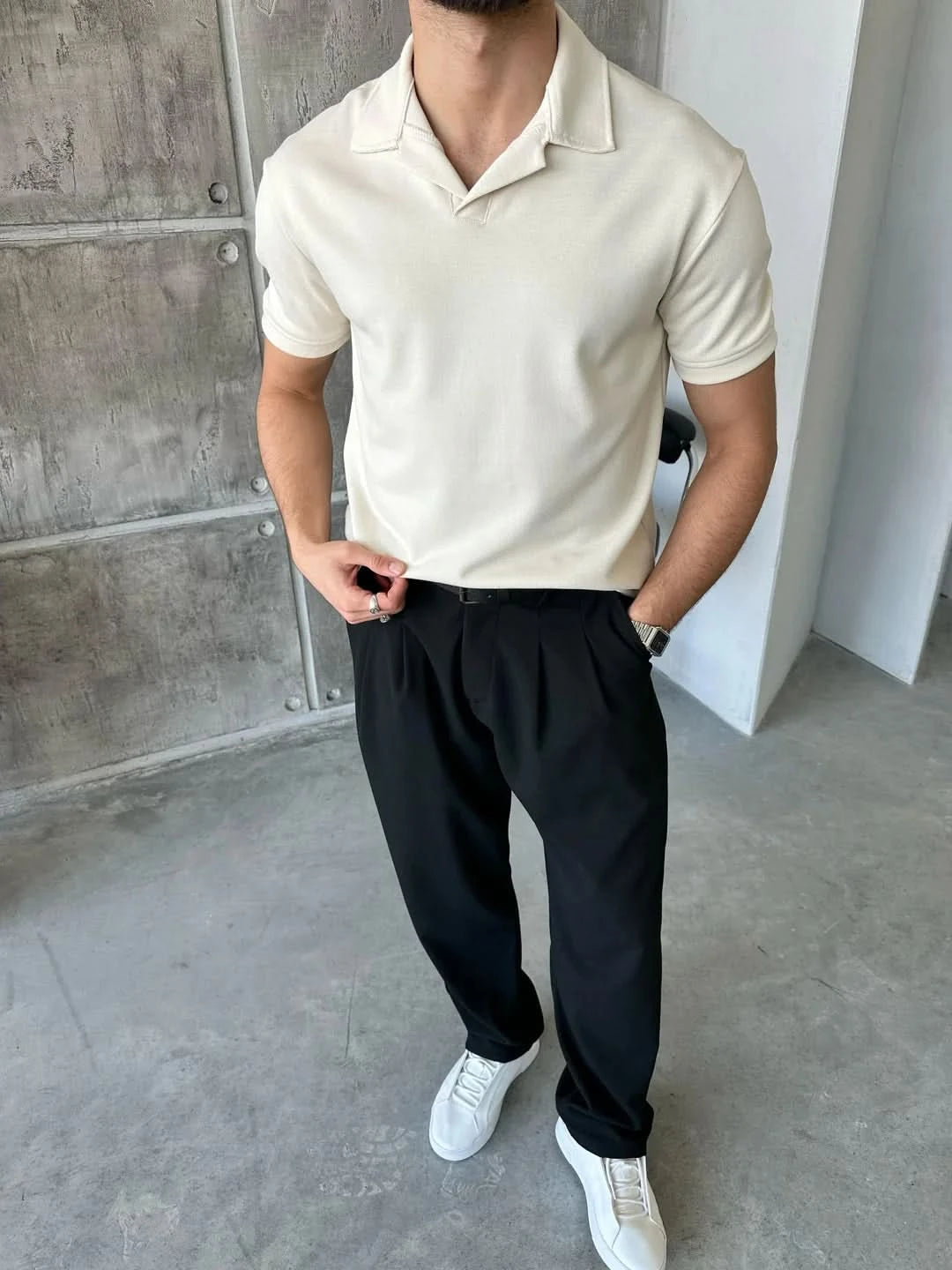 Textured Polo Shirt
