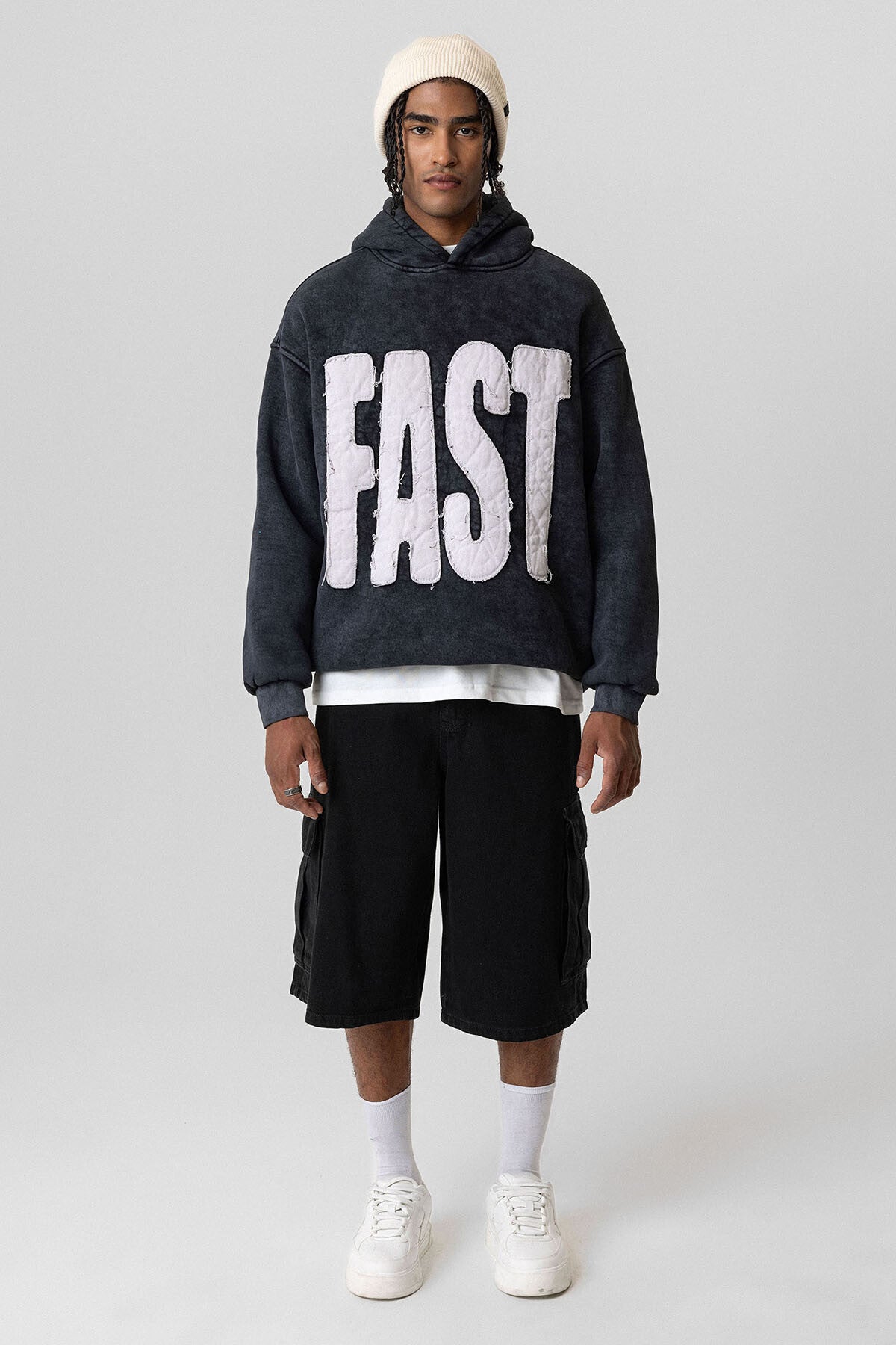 Fast Washed Oversize Hoodie