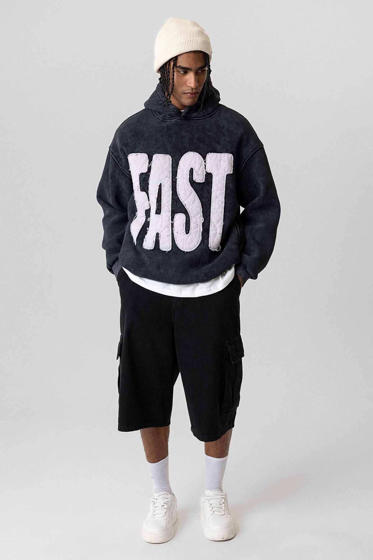 Fast Washed Oversize Hoodie